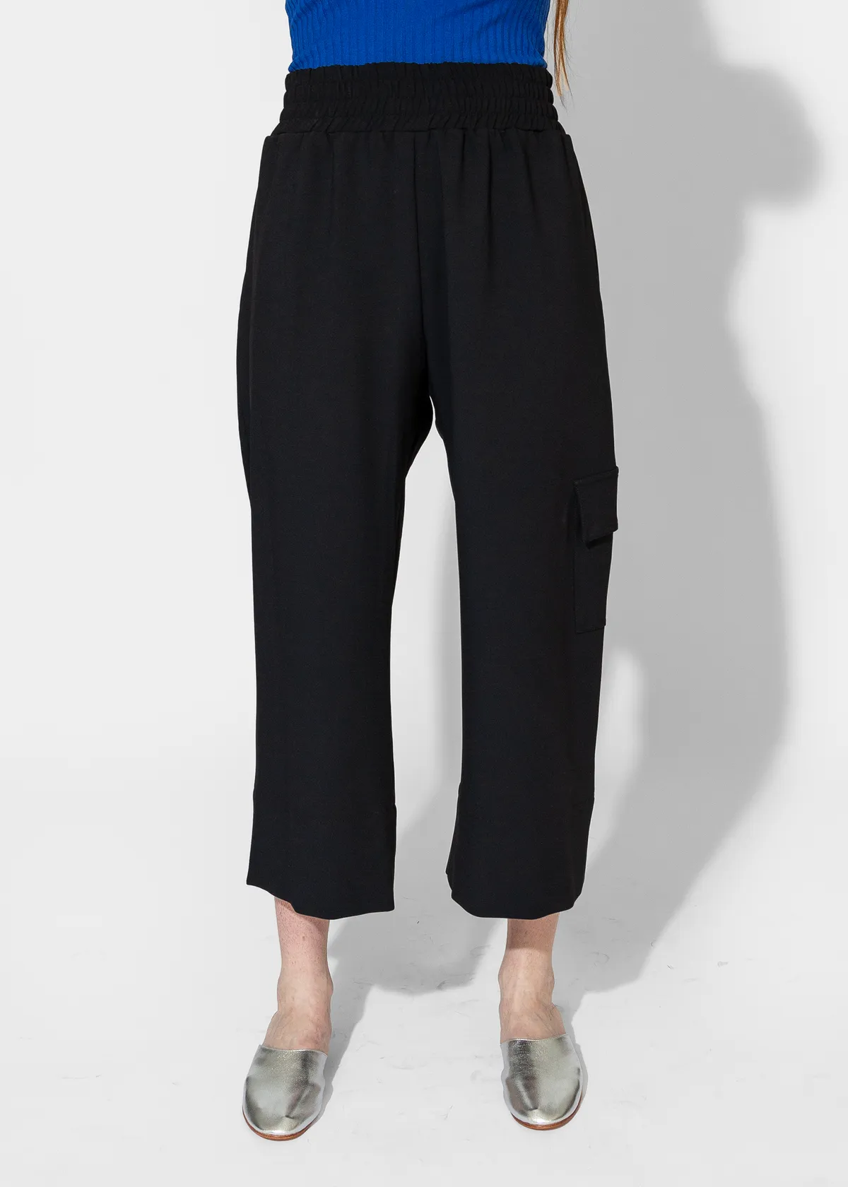 Gathered Culottes - Black