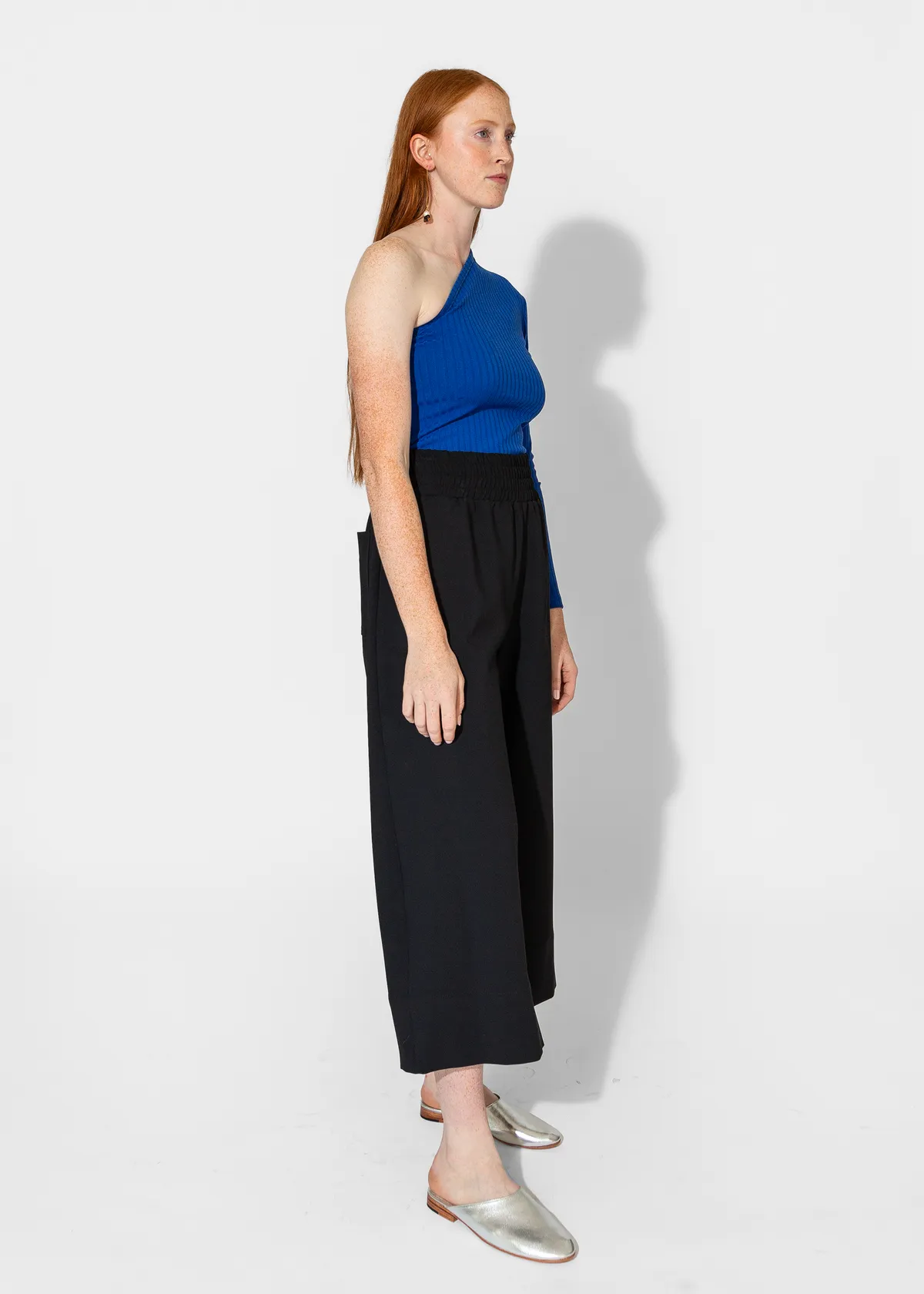 Gathered Culottes - Black