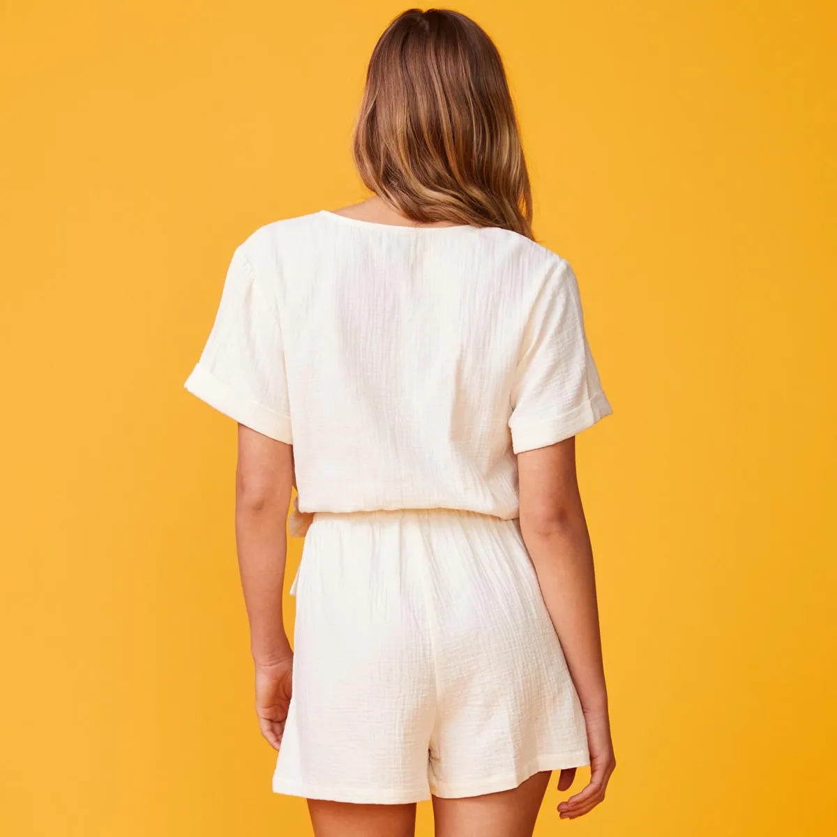 Gauze Wrap Romper