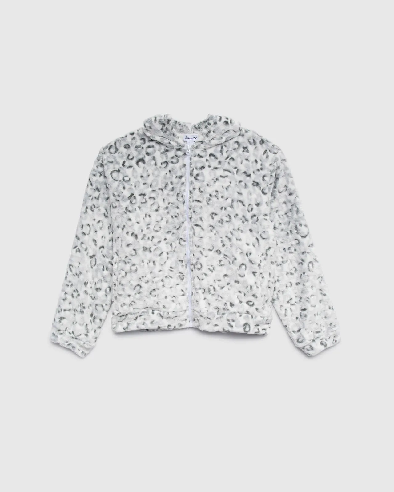 Girls Leopard Fleece Jacket