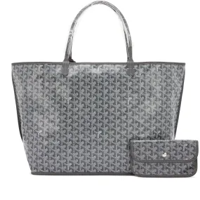 Goyard Grey Chevroches Calfskin and Goyardine Canvas Anjou GM Tote, 2023