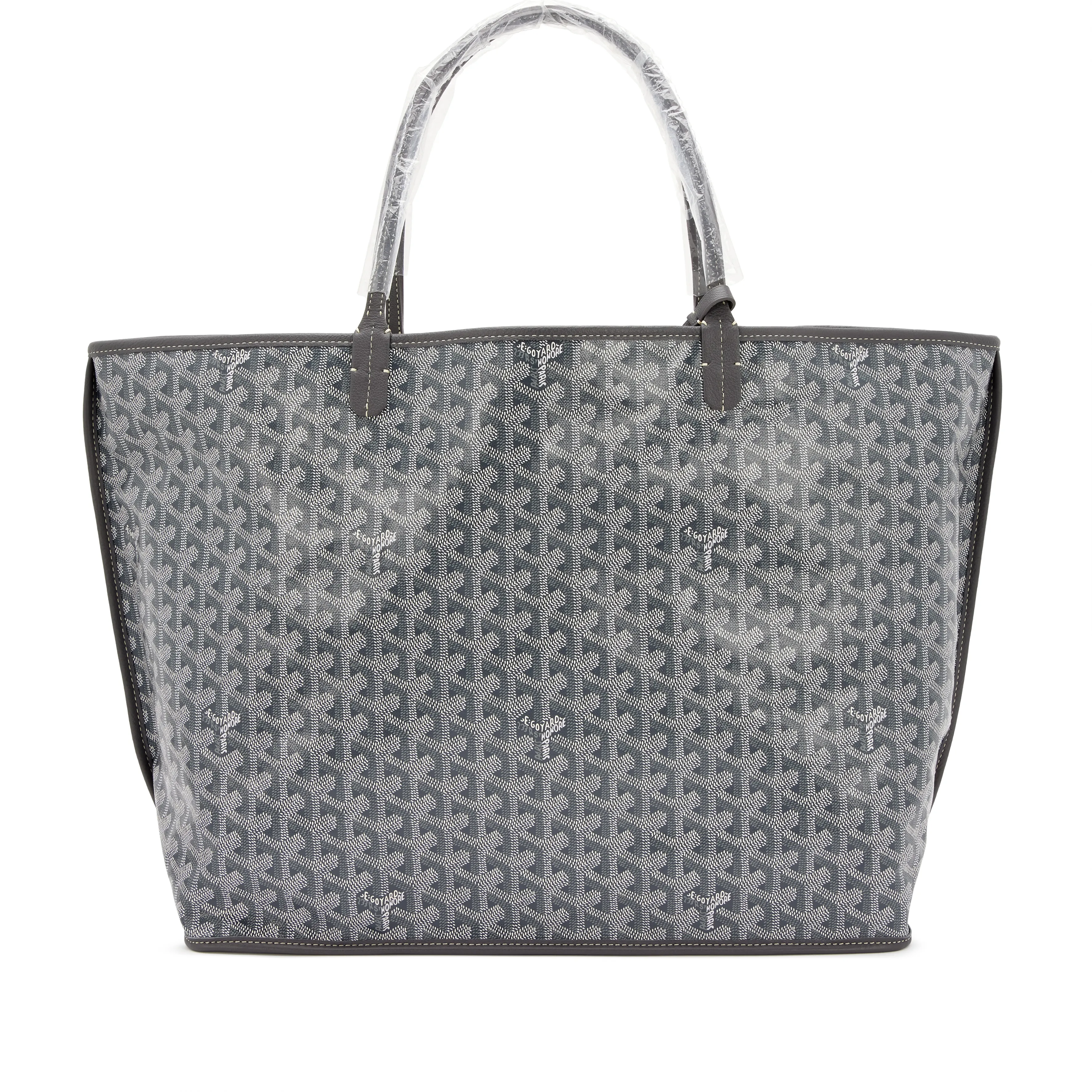 Goyard Grey Chevroches Calfskin and Goyardine Canvas Anjou GM Tote, 2023