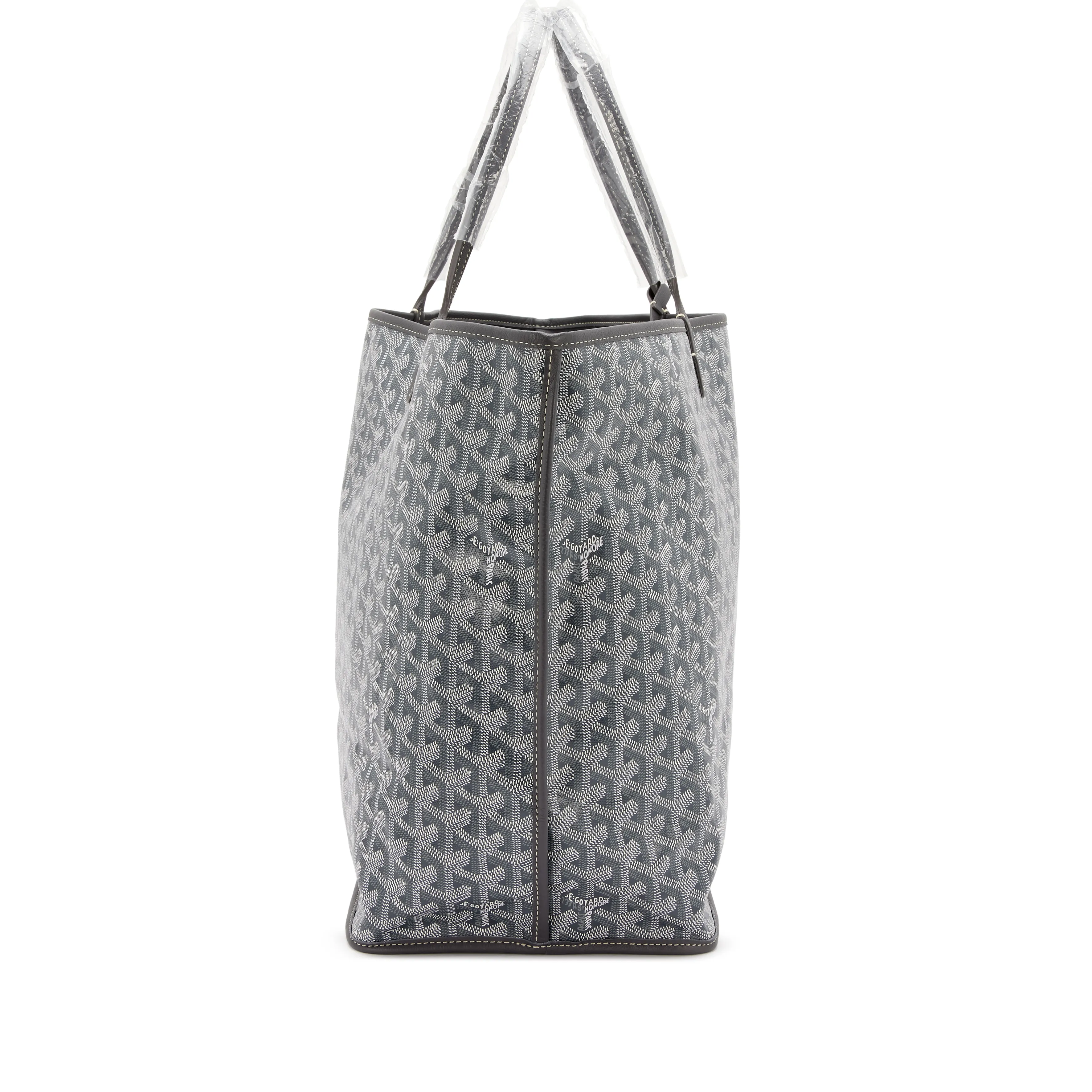 Goyard Grey Chevroches Calfskin and Goyardine Canvas Anjou GM Tote, 2023