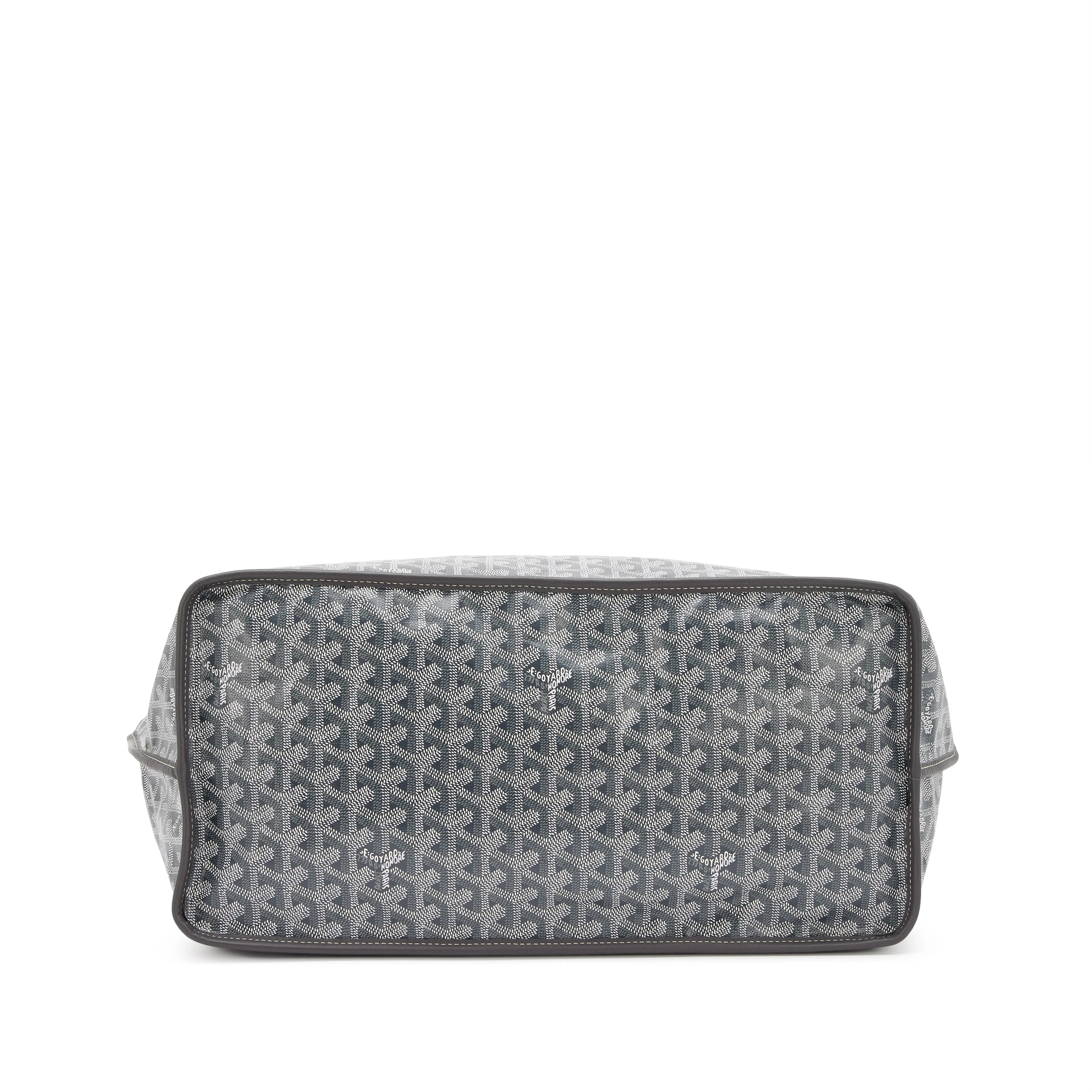 Goyard Grey Chevroches Calfskin and Goyardine Canvas Anjou GM Tote, 2023