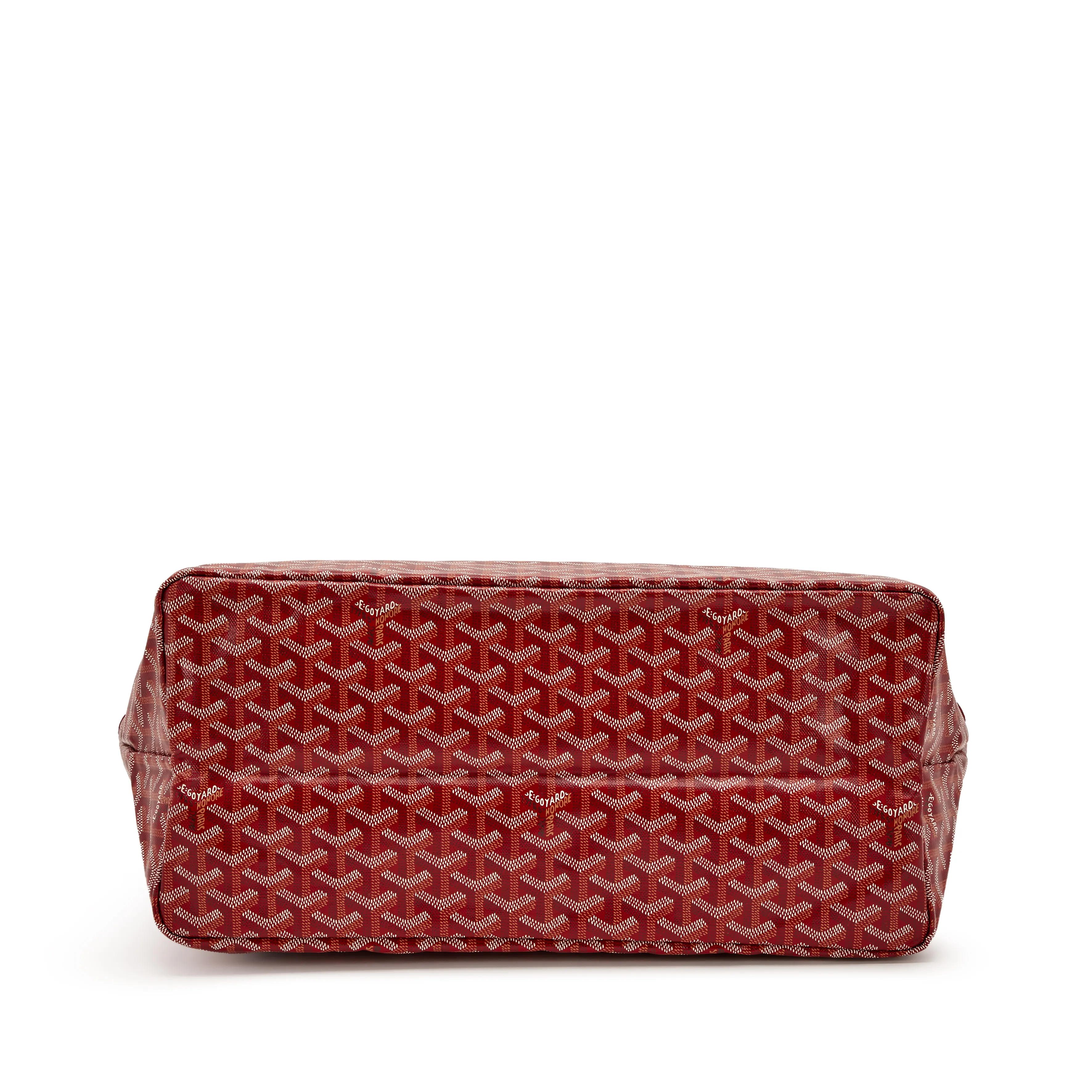 Goyard Red Goyardine Canvas and Chevroches Calfskin Saint Louis GM Tote, 2023