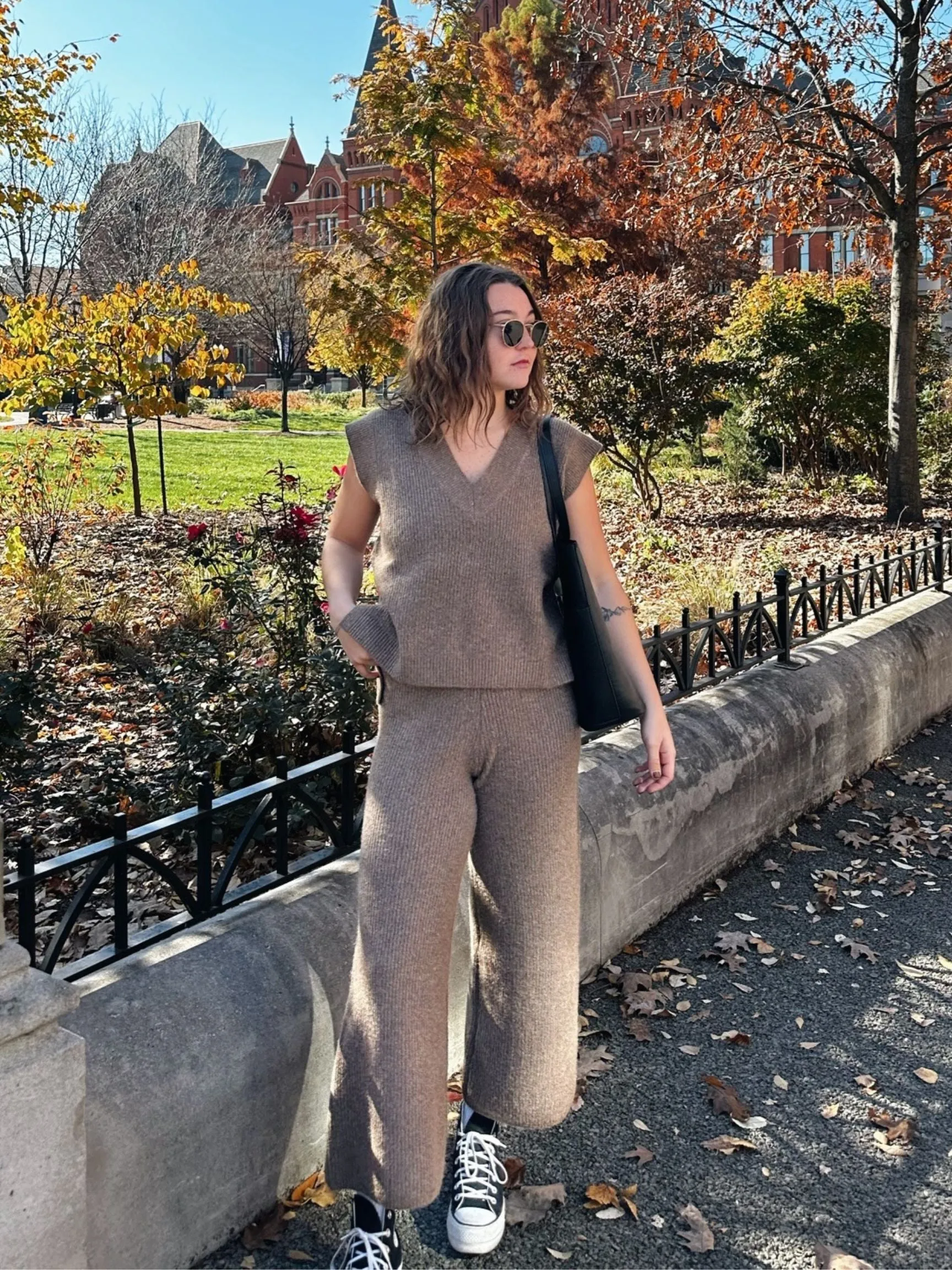 Gracie Sweater Pants - Brown