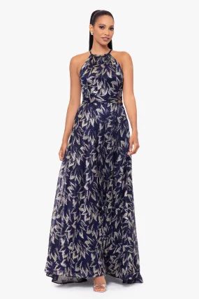 Gwyneth Long Halter Wrap Skirt Dress