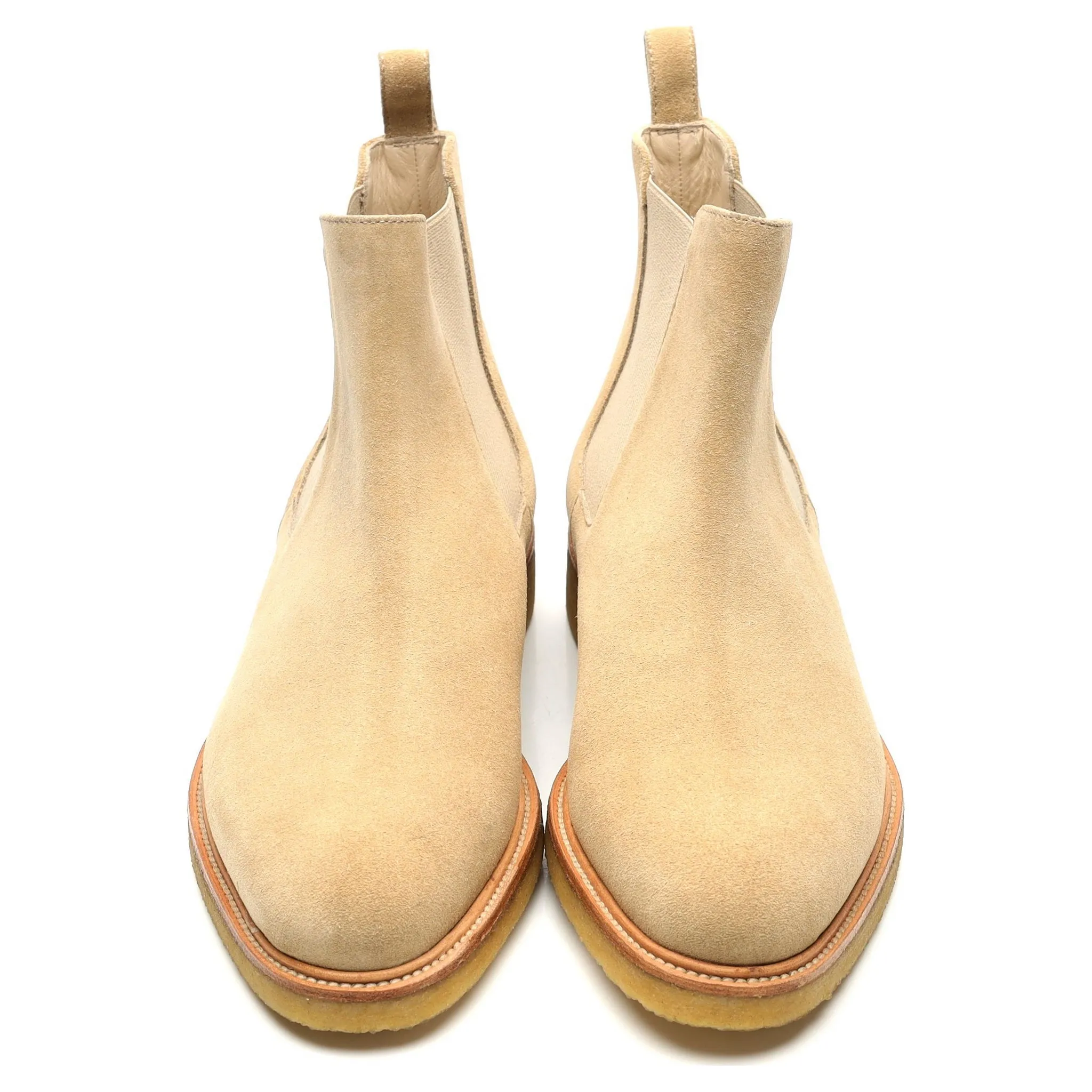 'Harvey' Beige Suede Chelsea Boots UK 8 US 8.5