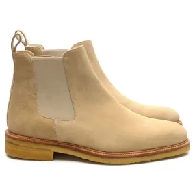 'Harvey' Beige Suede Chelsea Boots UK 8 US 8.5