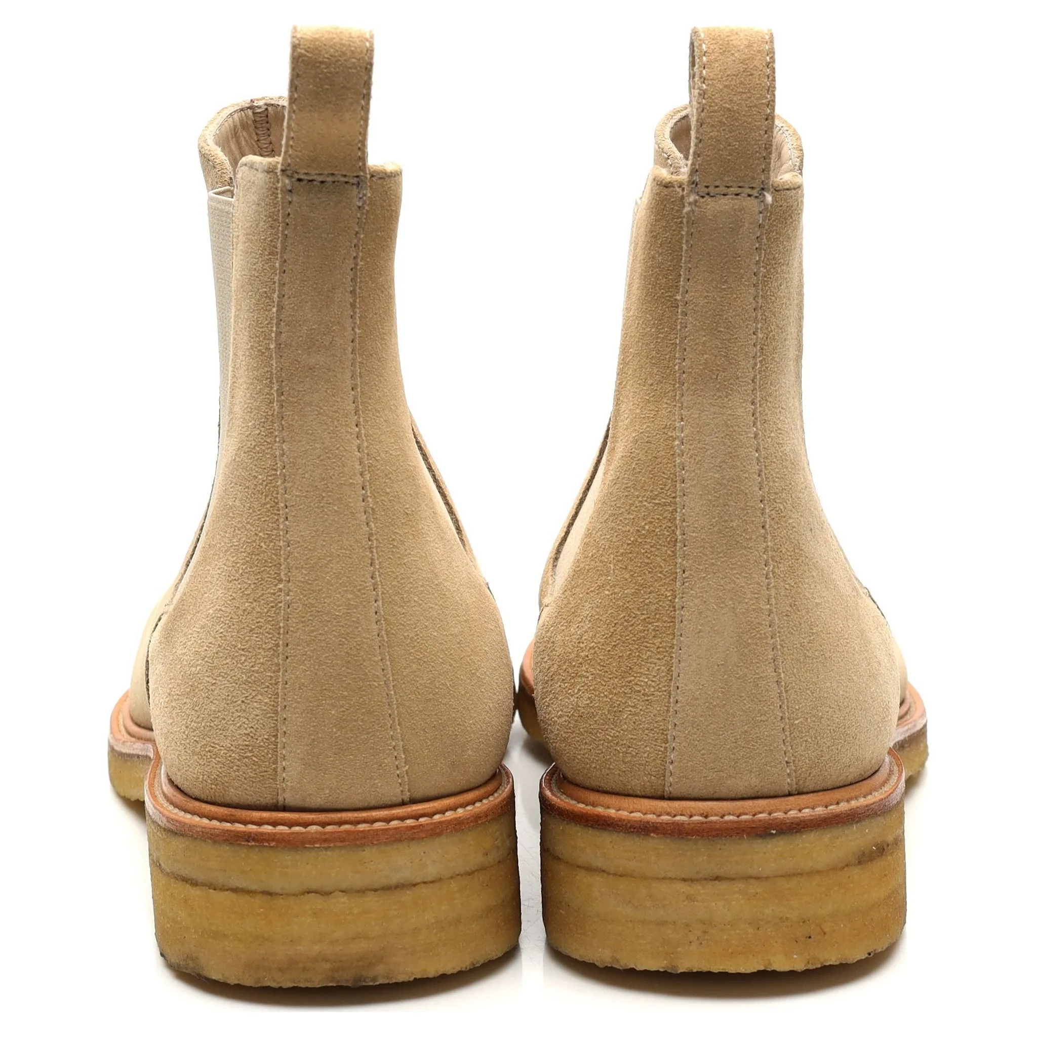 'Harvey' Beige Suede Chelsea Boots UK 8 US 8.5