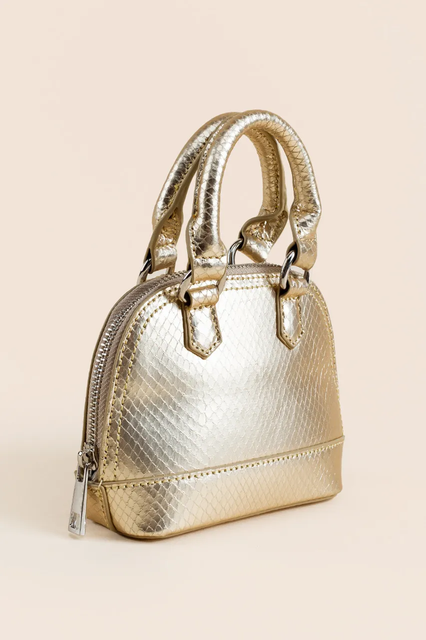 Haven Dome Metallic Mini Satchel