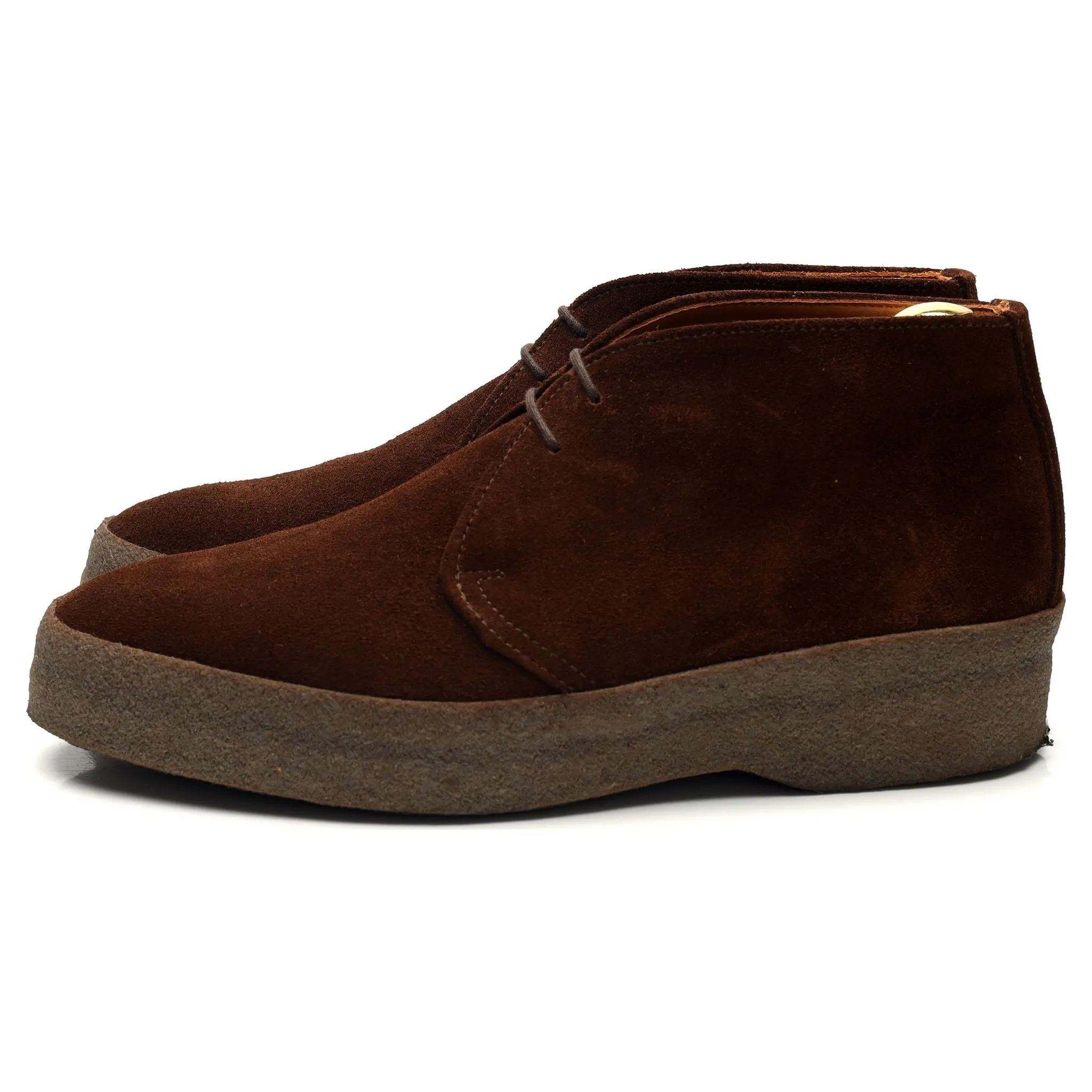 'Hi-Top' Snuff Brown Suede Chukka Boots UK 7 F