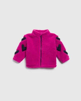 Infant Girls Heart Fleece Jacket