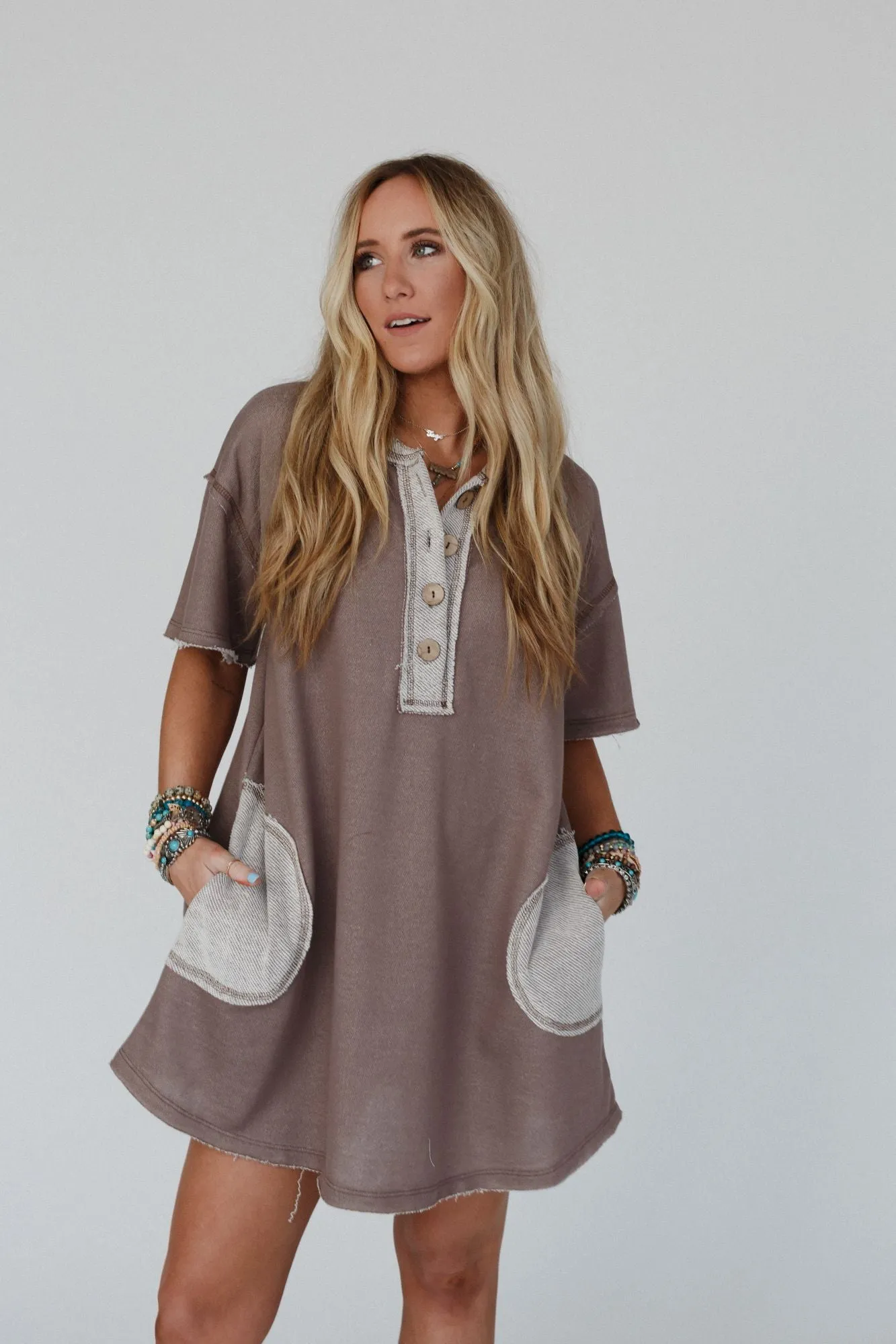 Jodi Tunic Dress - Mocha