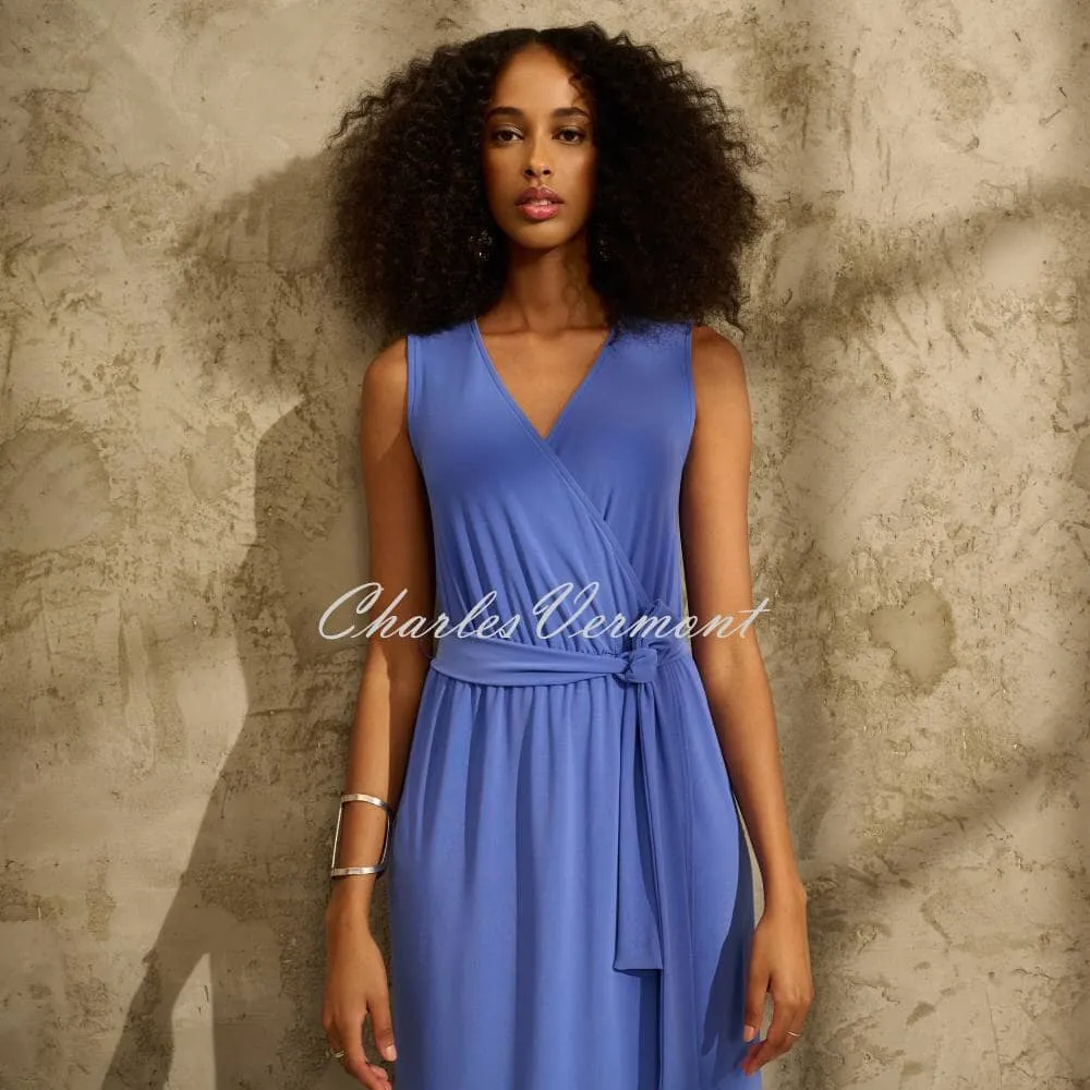 Joseph Ribkoff Sleeveless Wide-Leg Jumpsuit - Style 232247 (Blue Iris)