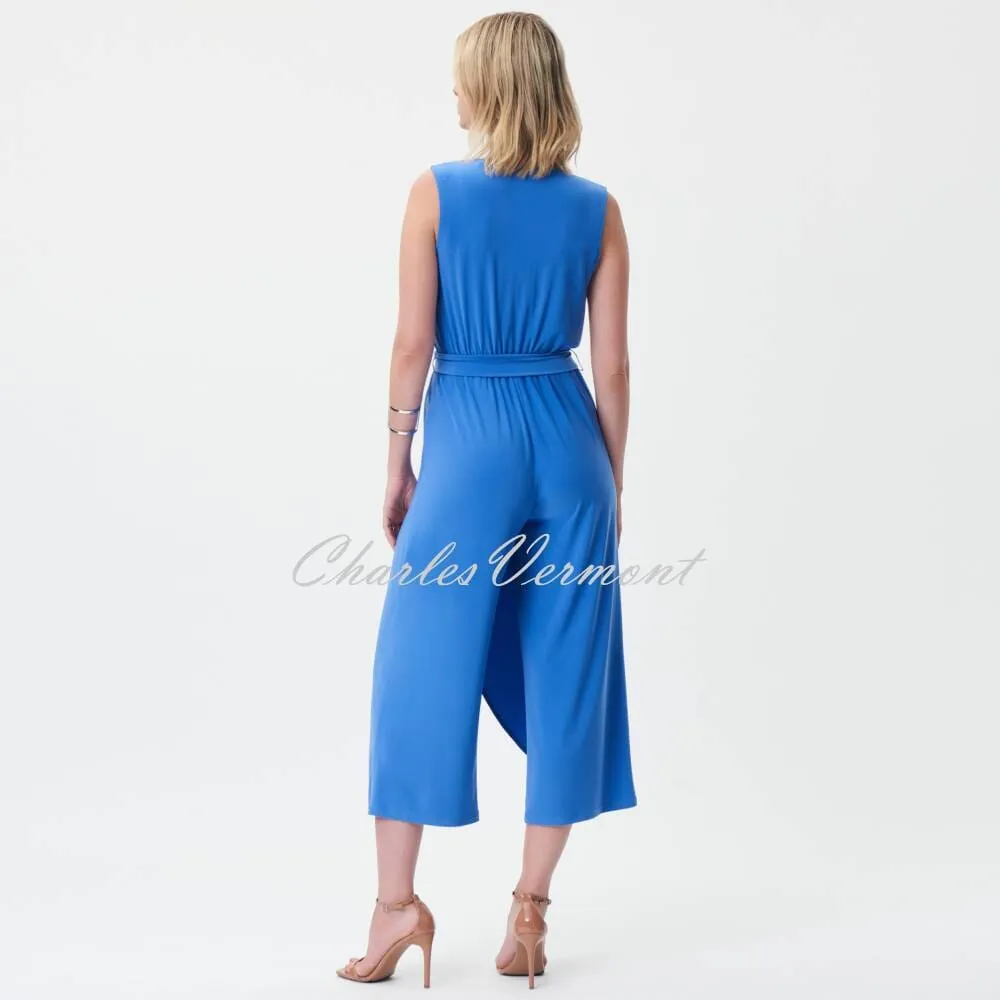 Joseph Ribkoff Sleeveless Wide-Leg Jumpsuit - Style 232247 (Blue Iris)