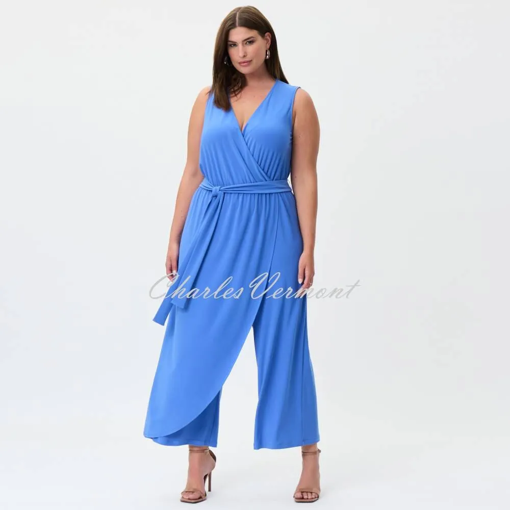 Joseph Ribkoff Sleeveless Wide-Leg Jumpsuit - Style 232247 (Blue Iris)