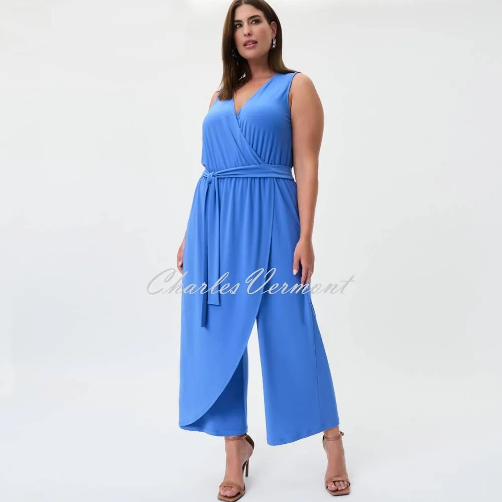 Joseph Ribkoff Sleeveless Wide-Leg Jumpsuit - Style 232247 (Blue Iris)