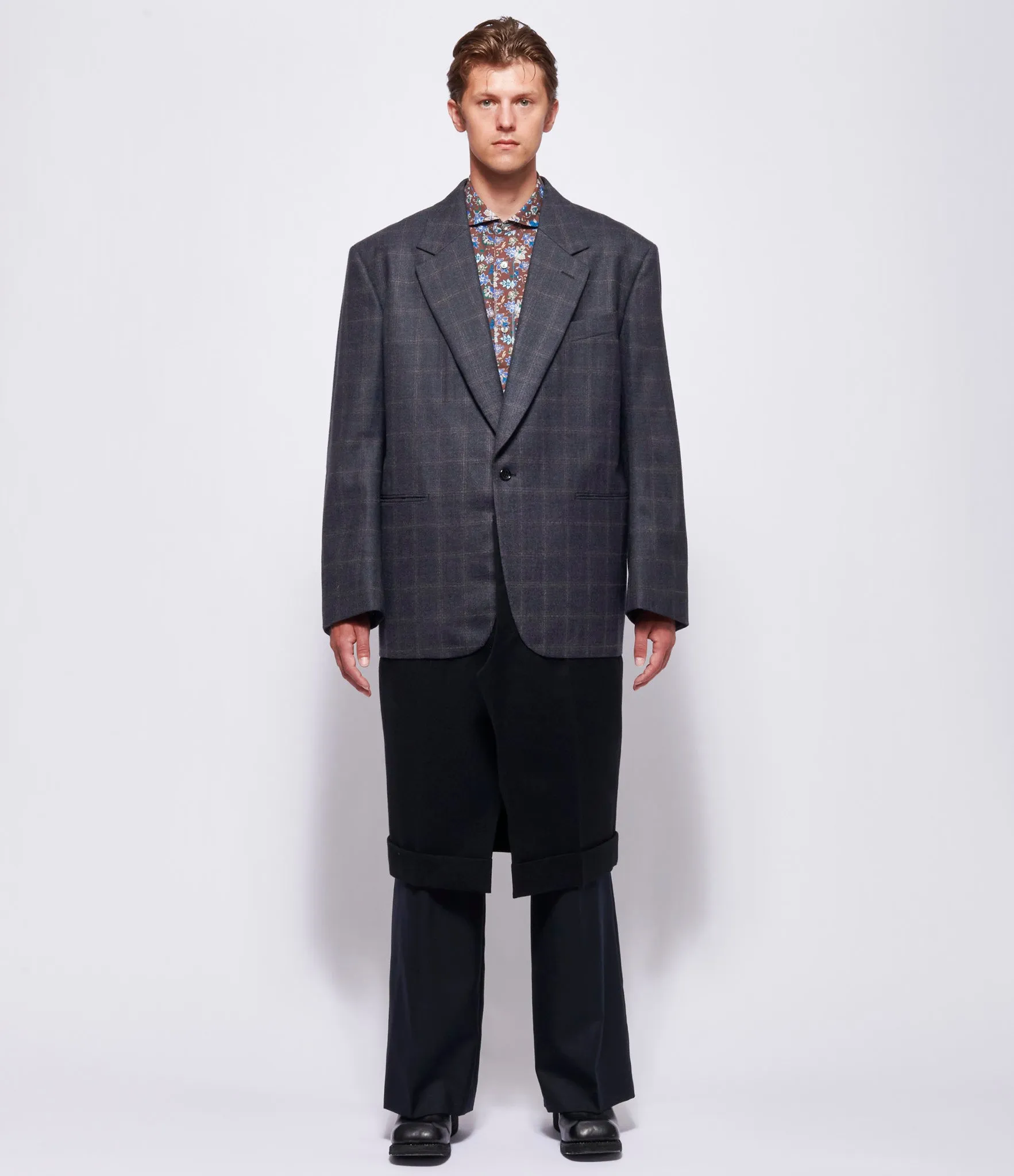 Junya Watanabe Man Plaid Suit Coat