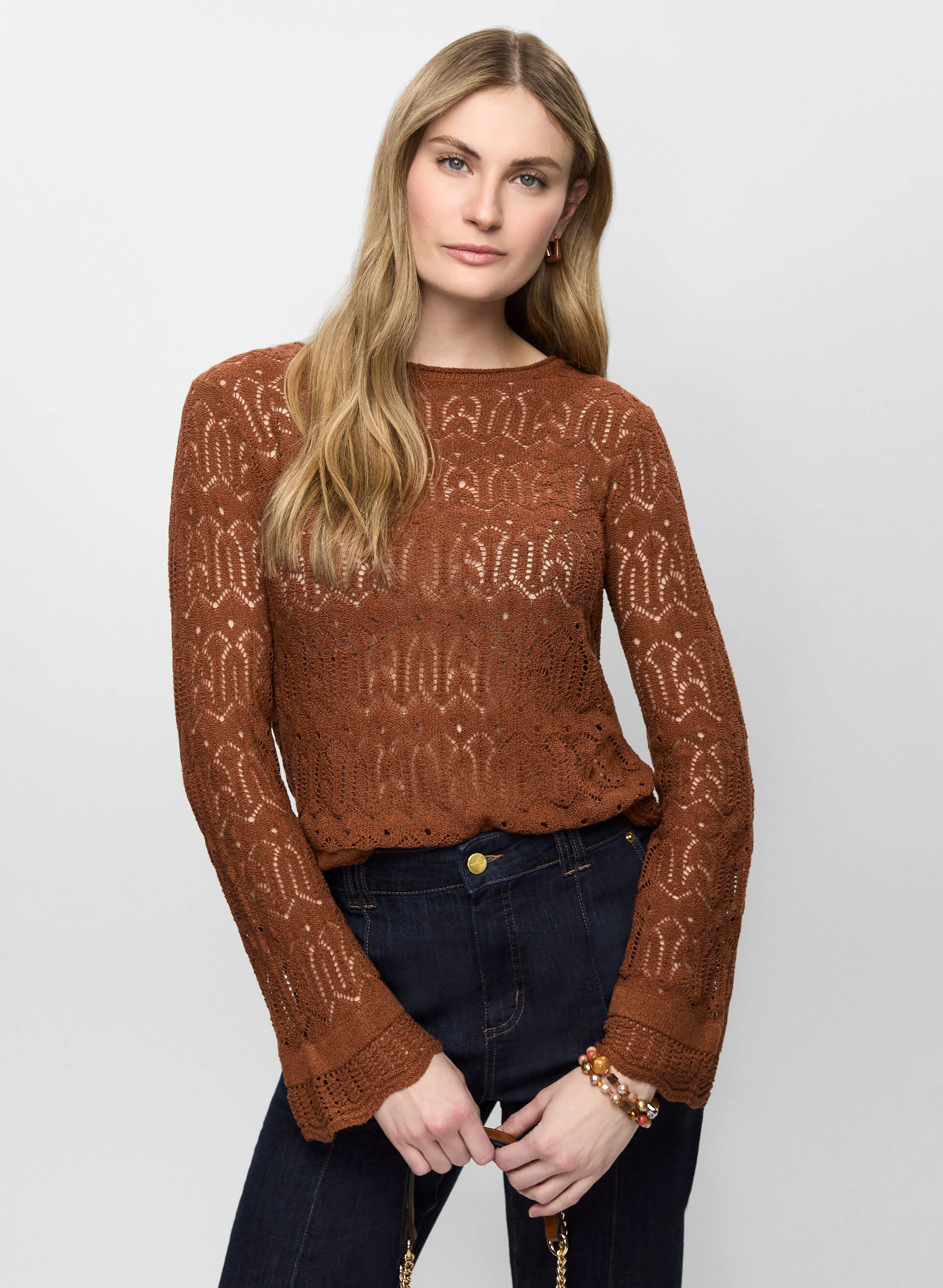 Lightweight Open-Knit Sweater