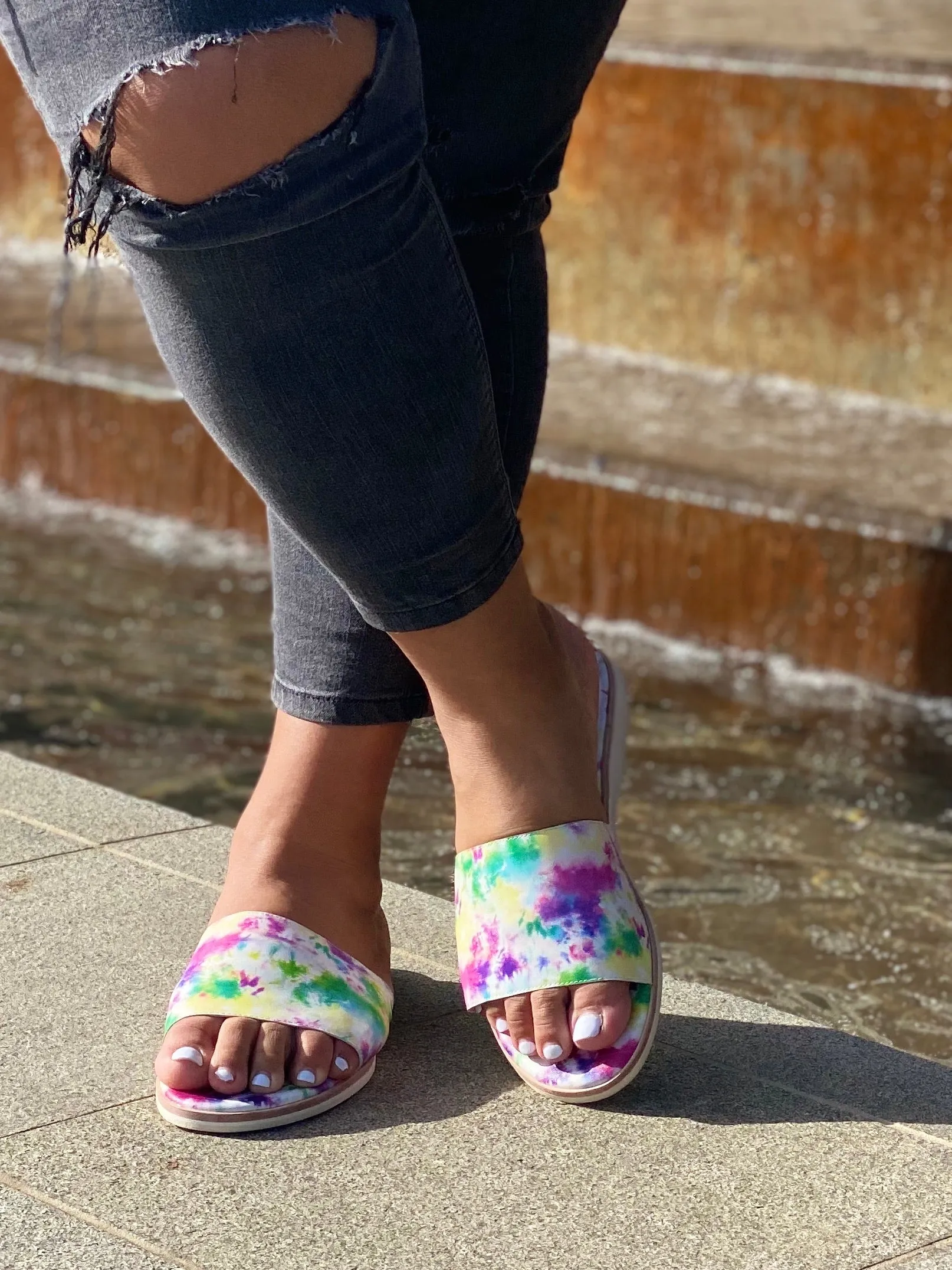 Lily Slides Tie-Dye