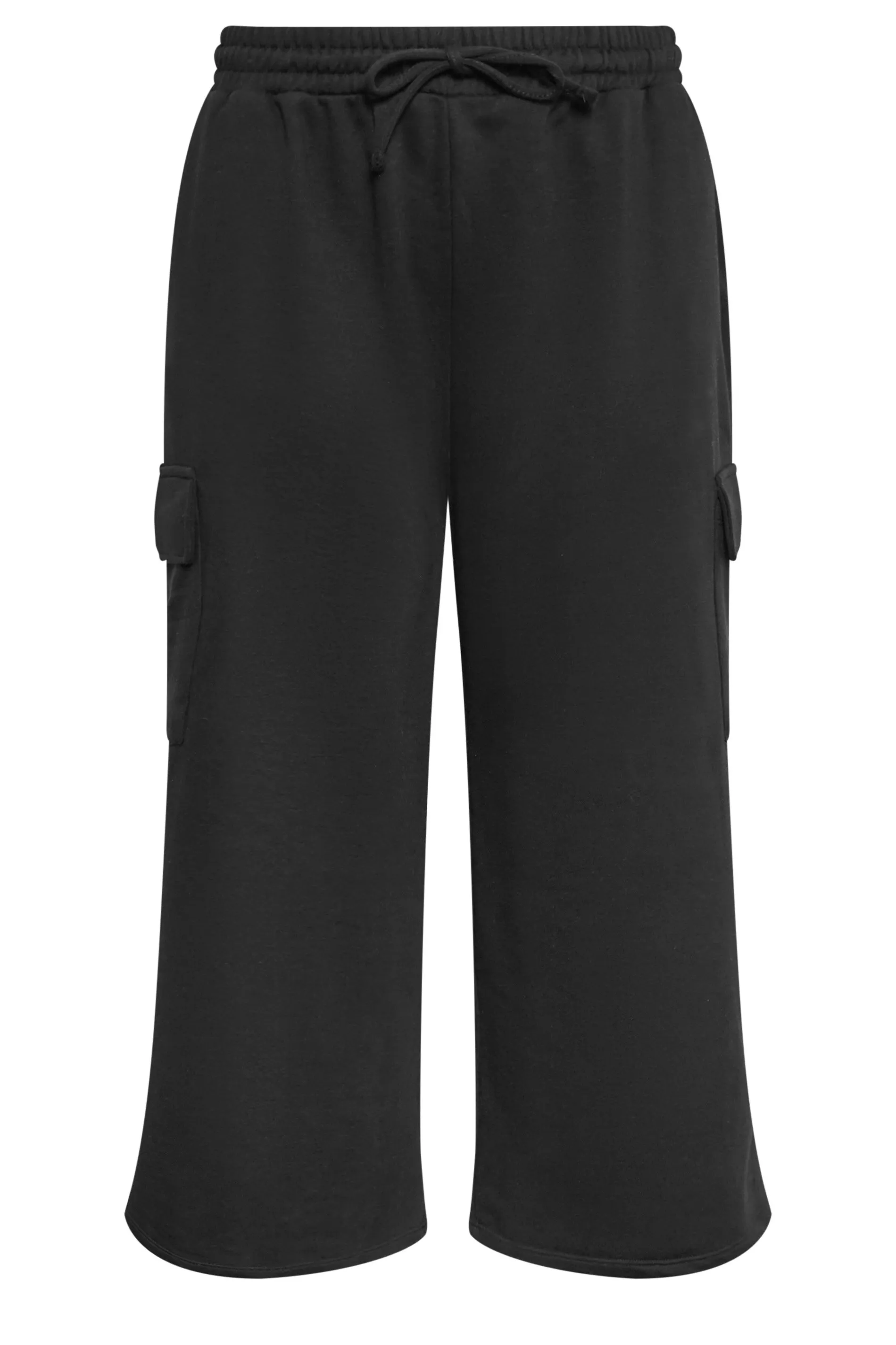 LIMITED COLLECTION Curve Black Wide Leg Cargo Joggers