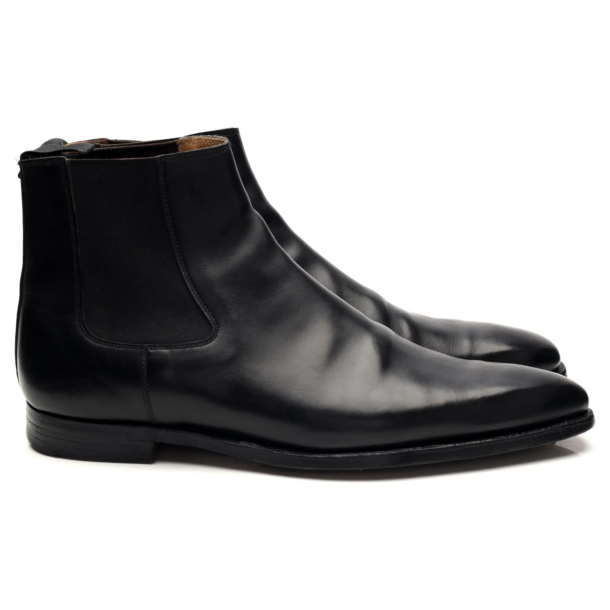 'Lingfield' Black Leather Chelsea Boots UK 8.5 E