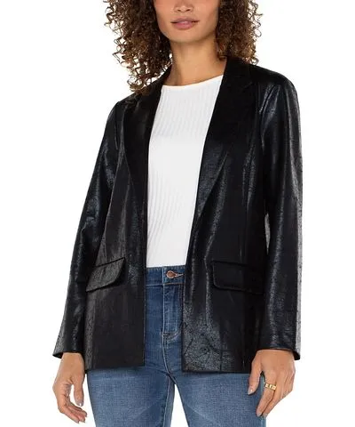 Liverpool Los Angeles Crackled Boyfriend Blazer