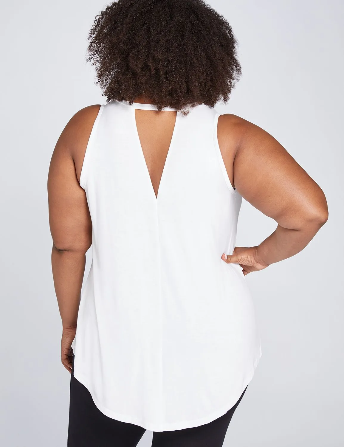 LIVI High-Neck V-Back Tank