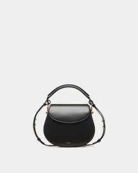 Lune Crossbody Bag In Black Leather 