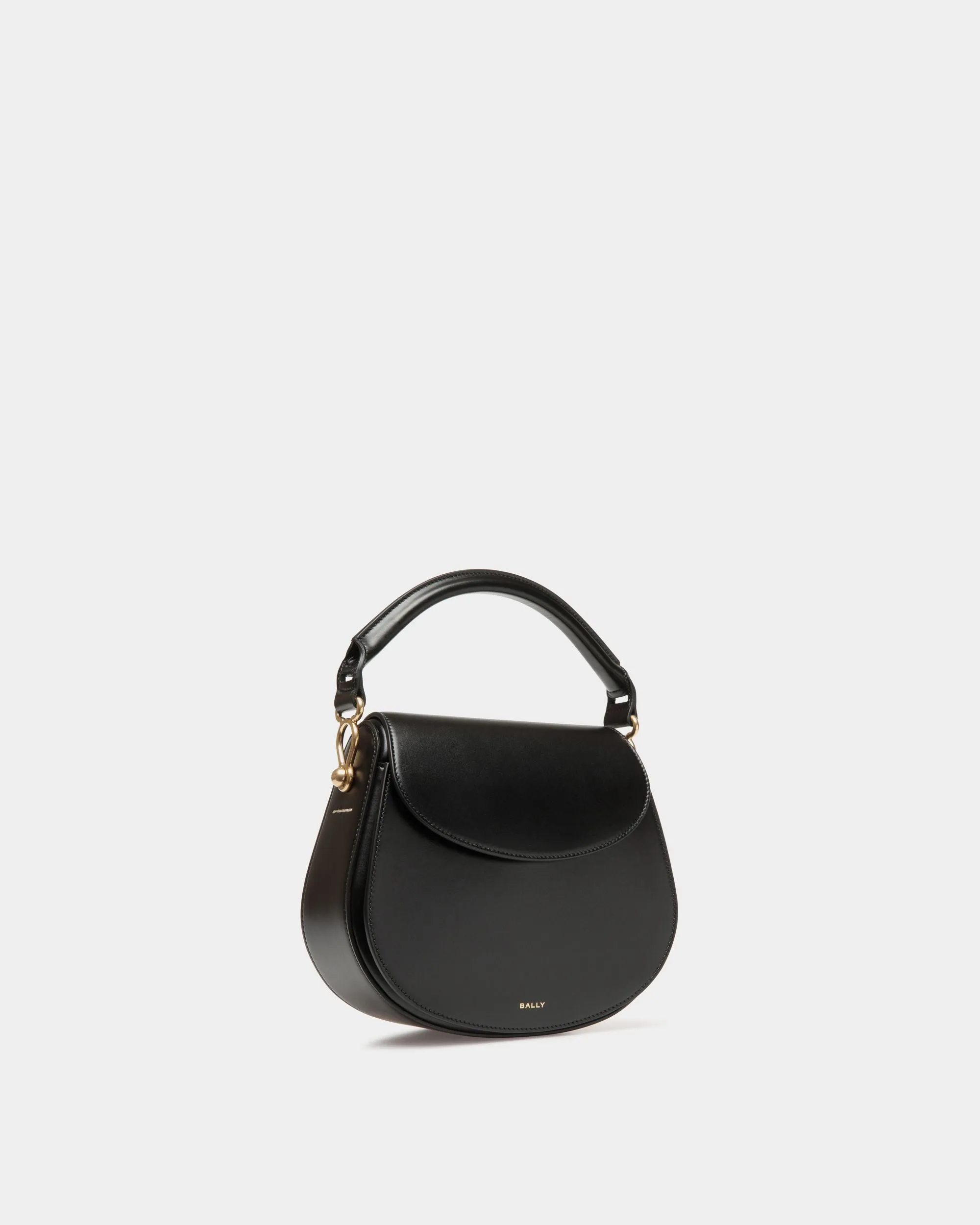 Lune Crossbody Bag In Black Leather 