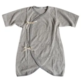 Makié Baby Rounded Terry Hadagi Romper Grey Stripes