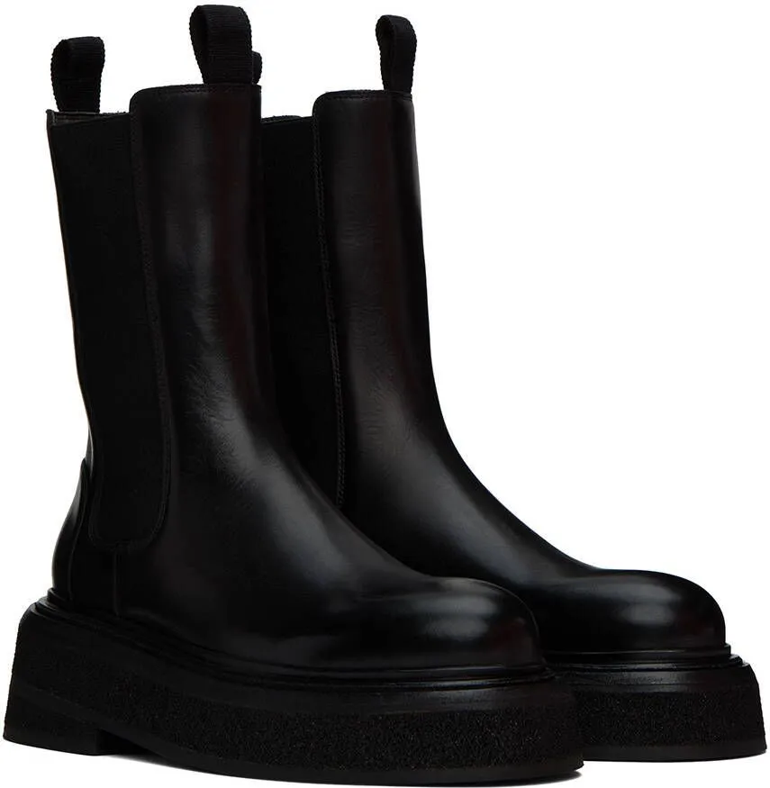 Marsèll Black Zuccone Ankle Boots