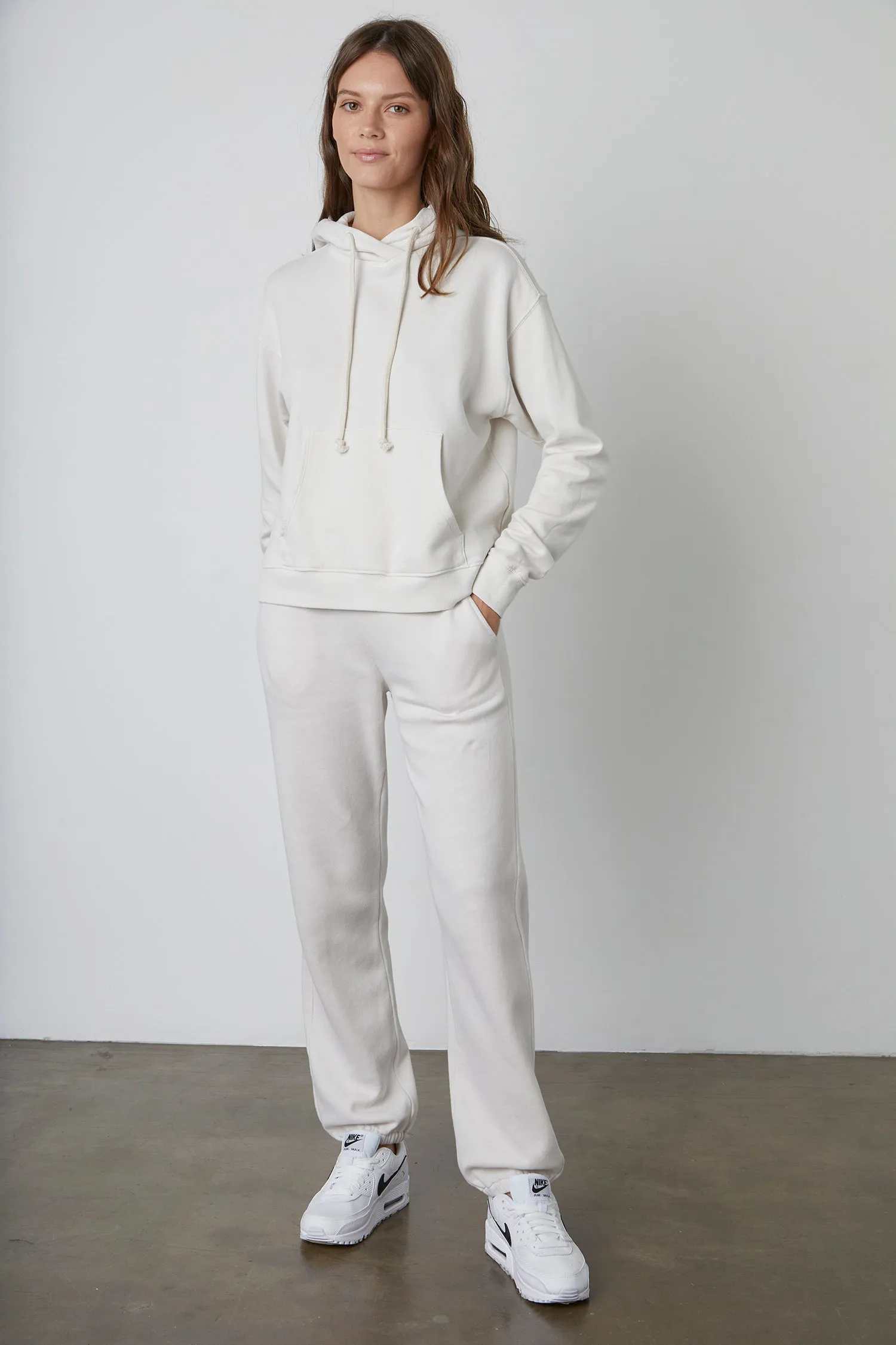 MEGAN FLEECE SWEATPANT IN COCONUT