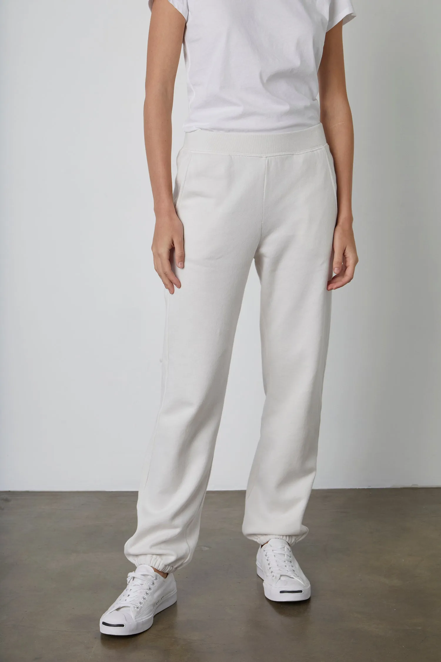 MEGAN FLEECE SWEATPANT IN COCONUT