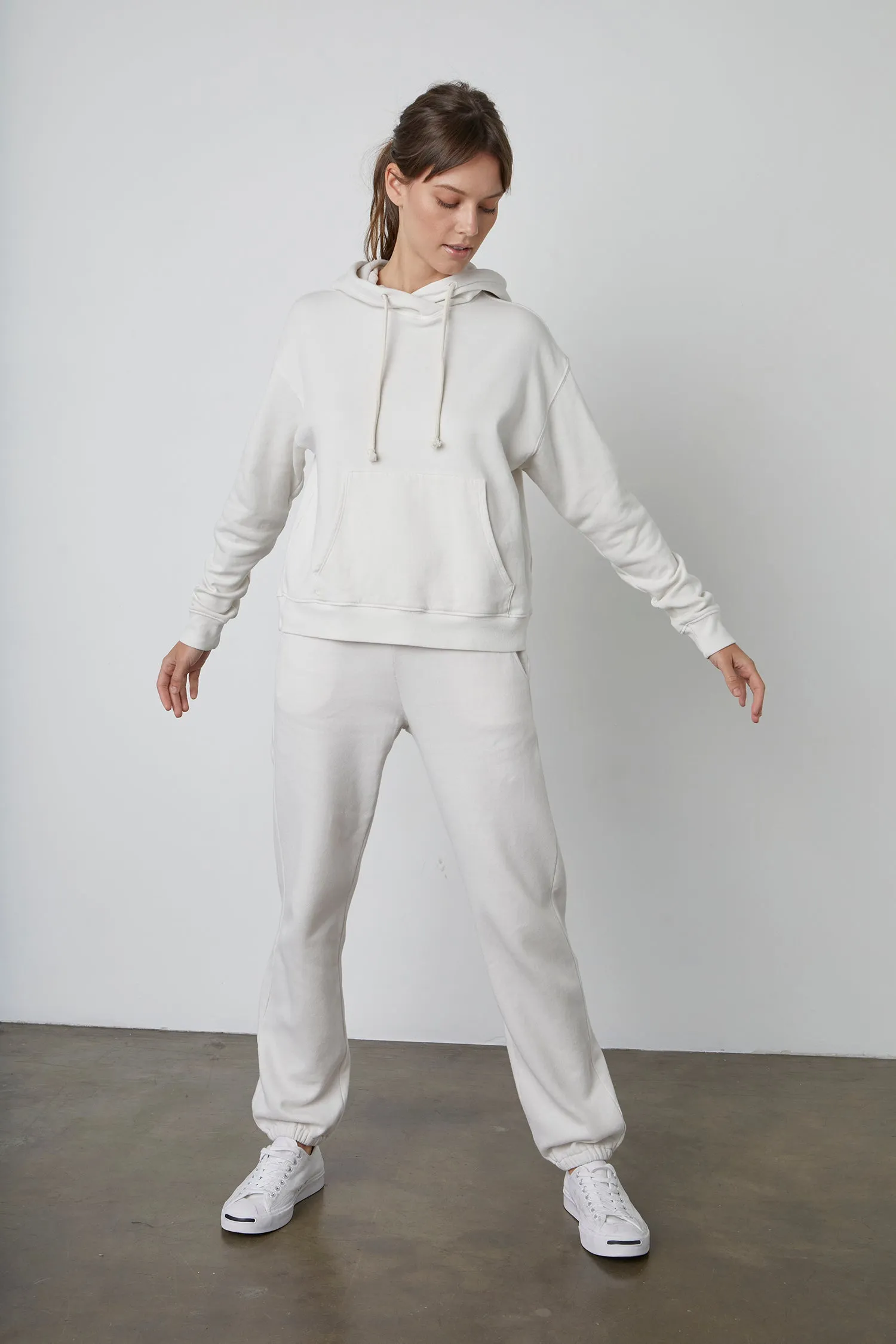 MEGAN FLEECE SWEATPANT IN COCONUT