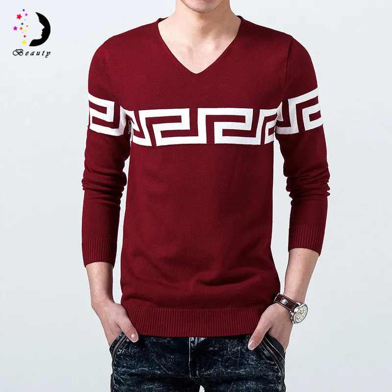 Men Sweater Casual Pullovers Men Clothing Sweater Slim Fit Men Warm Pullovers SM6