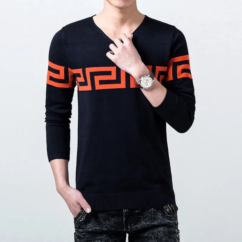 Men Sweater Casual Pullovers Men Clothing Sweater Slim Fit Men Warm Pullovers SM6