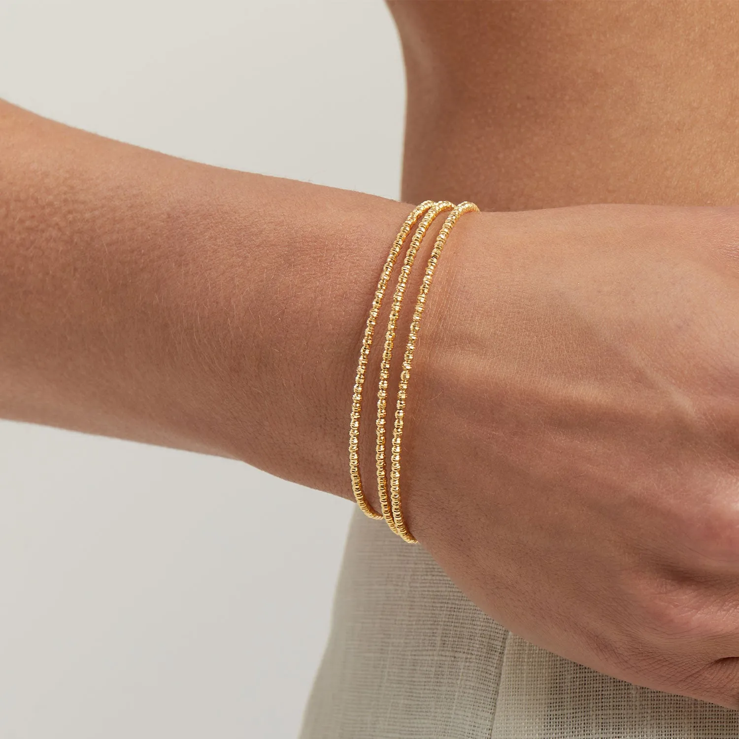 Mooncut Gold Wrap Around Bracelet