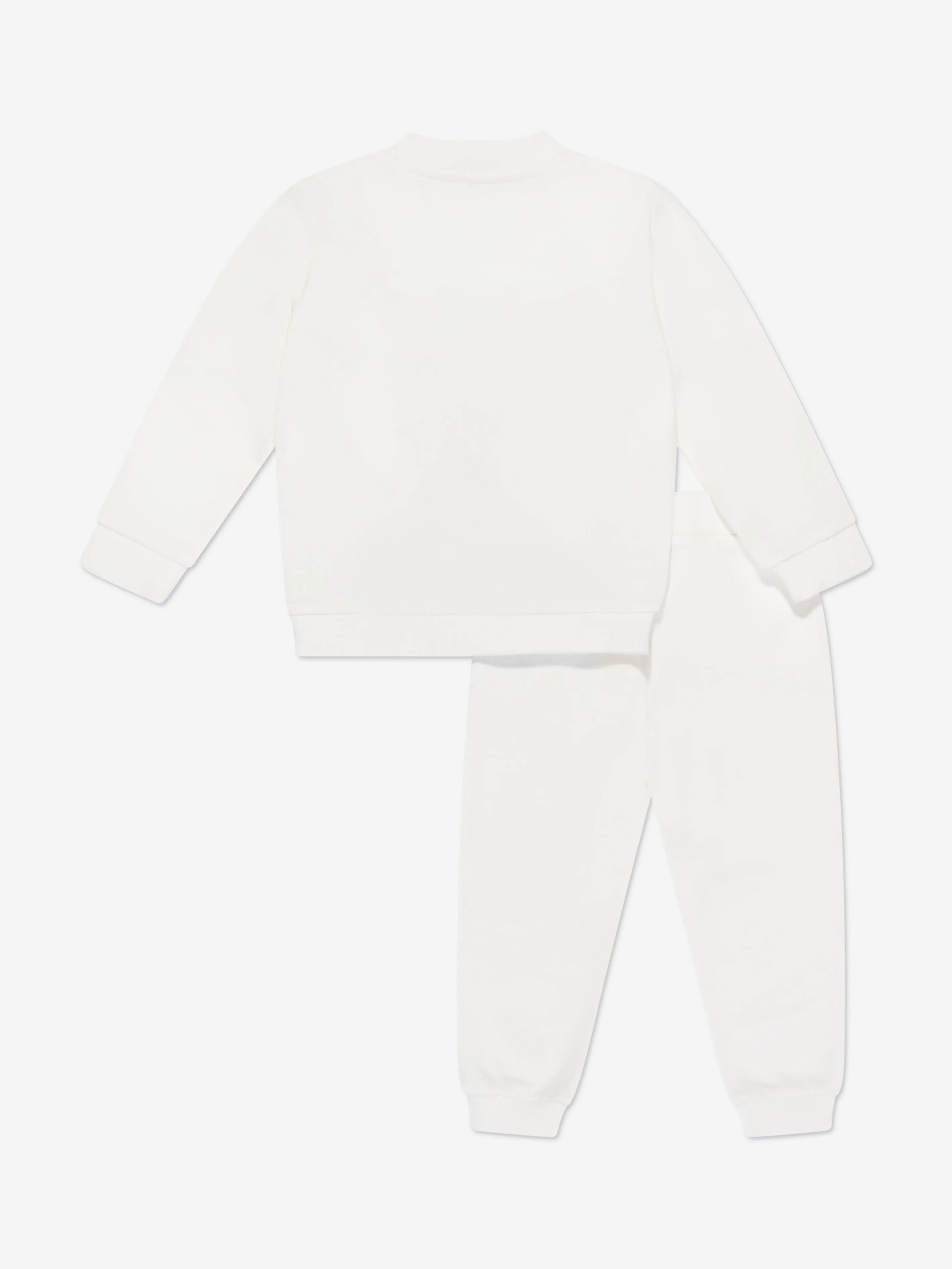 Moschino Baby Teddy Logo Tracksuit in Ivory