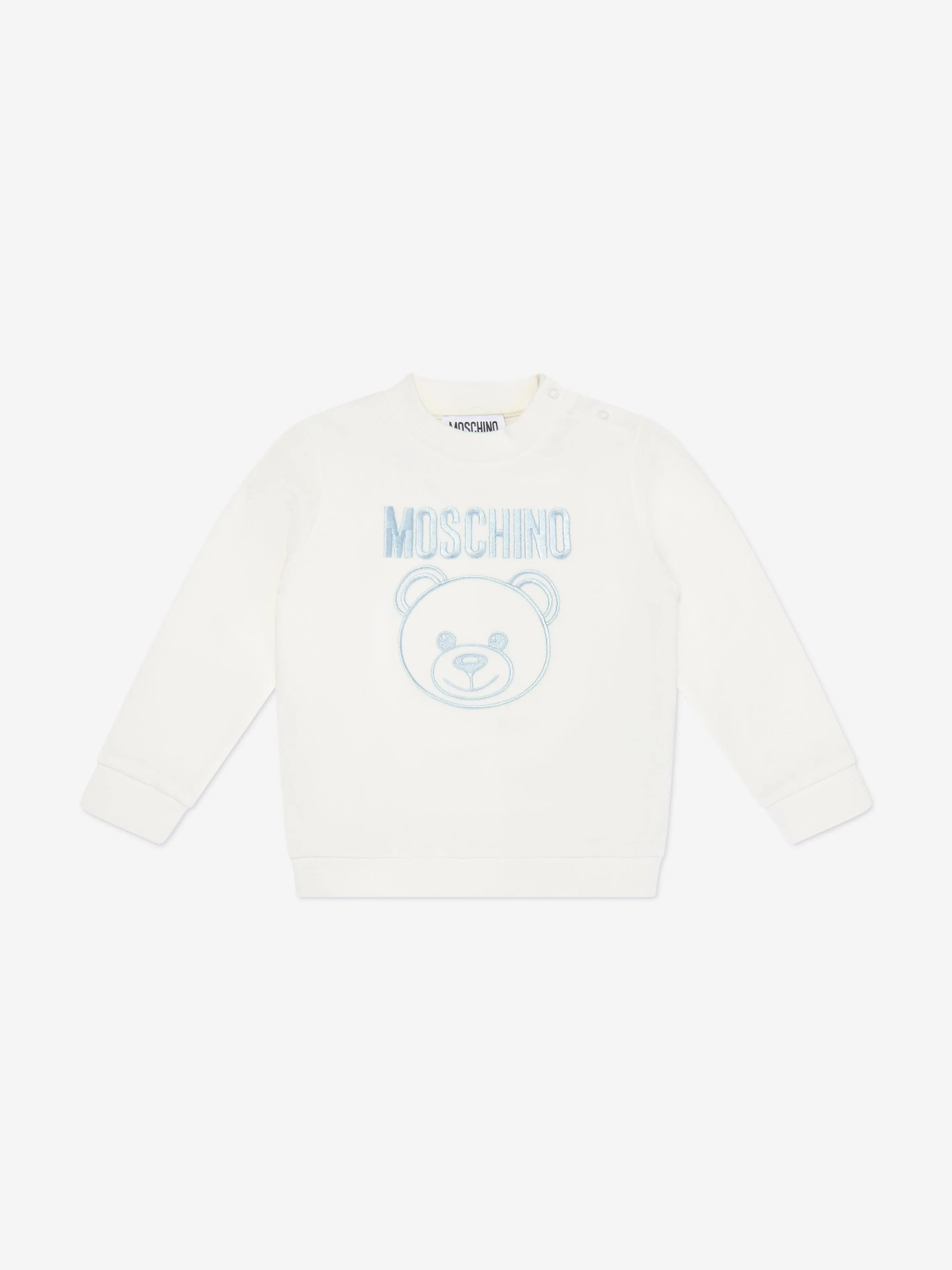 Moschino Baby Teddy Logo Tracksuit in Ivory