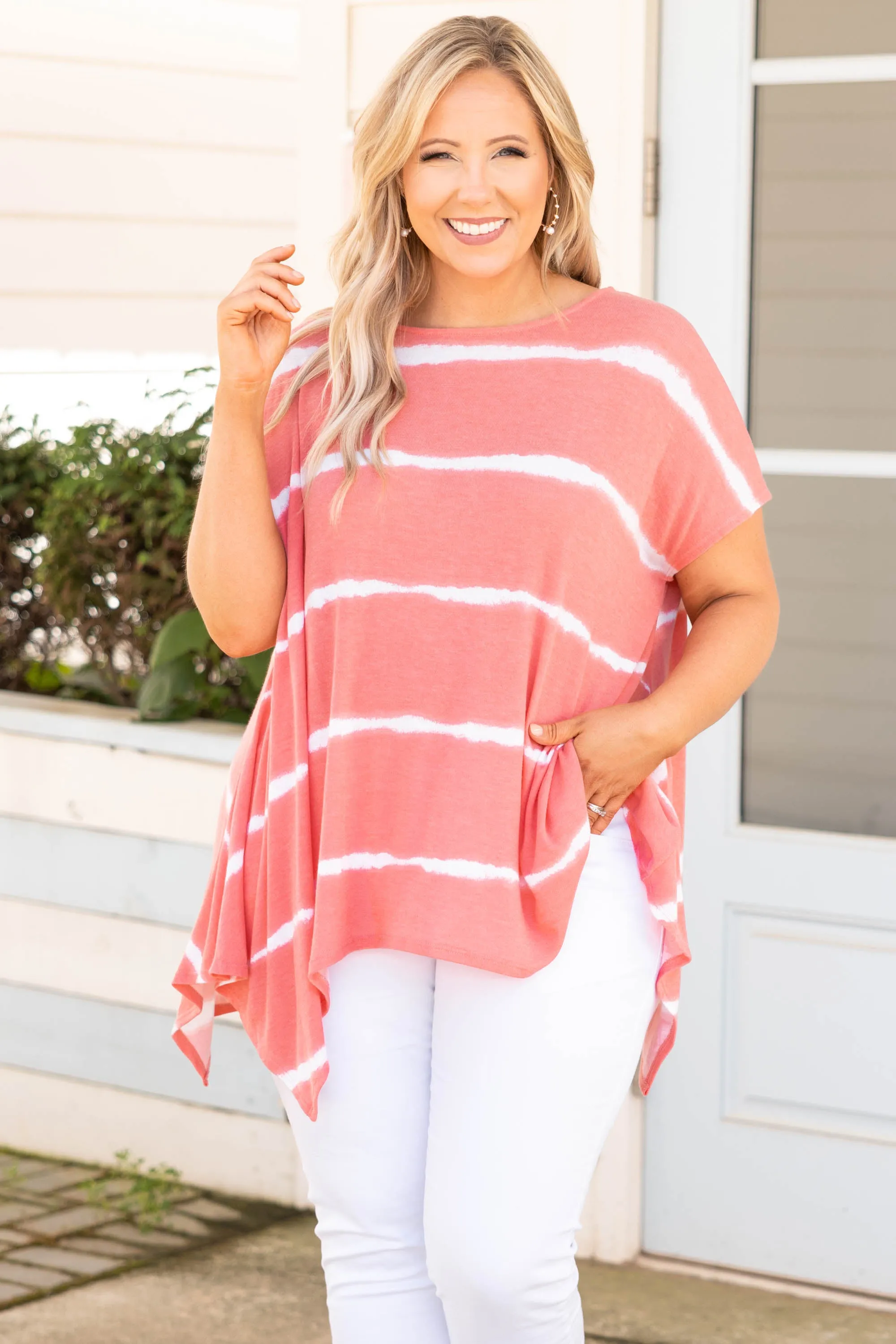 Movin' To The Beat Tunic, Coral