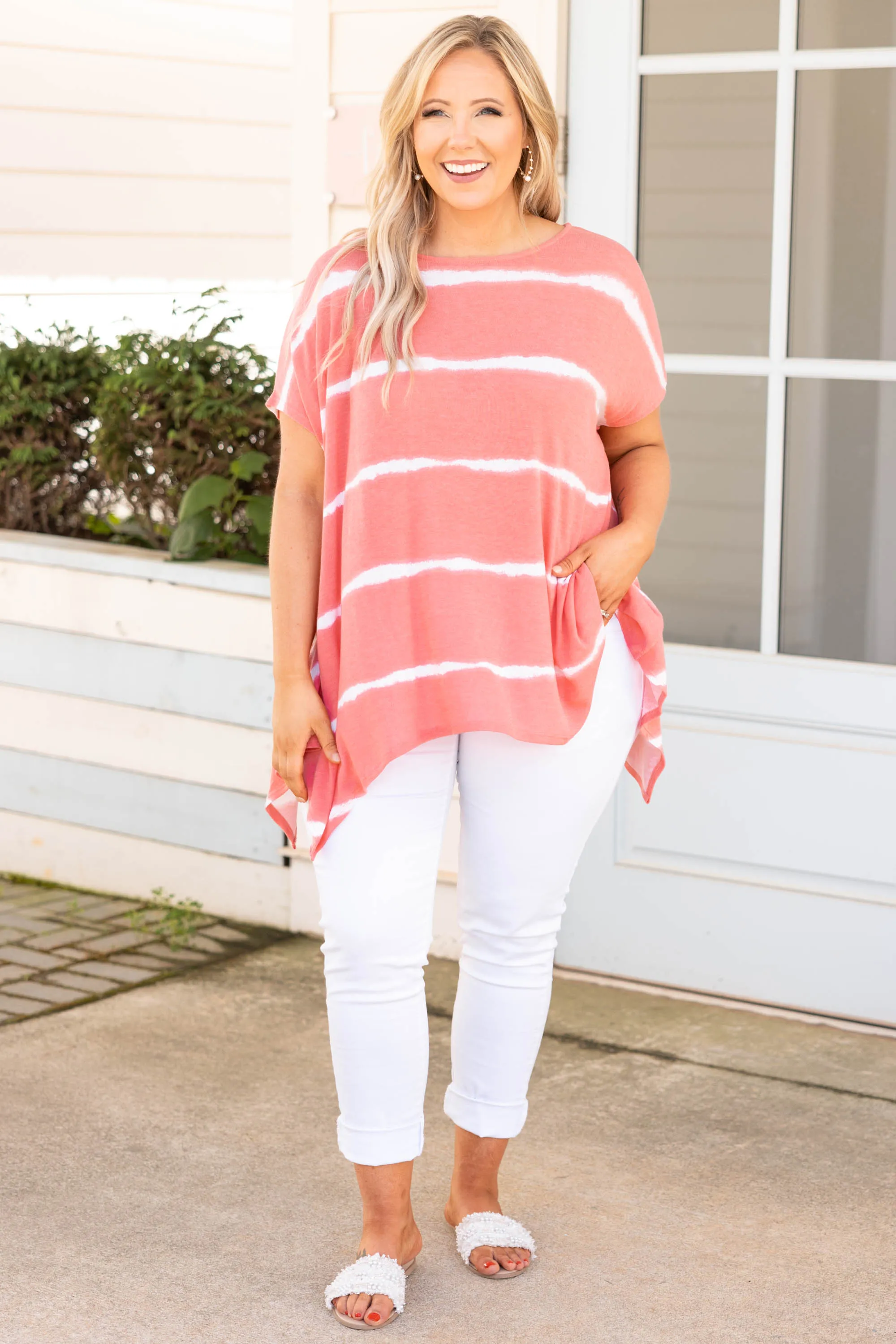 Movin' To The Beat Tunic, Coral