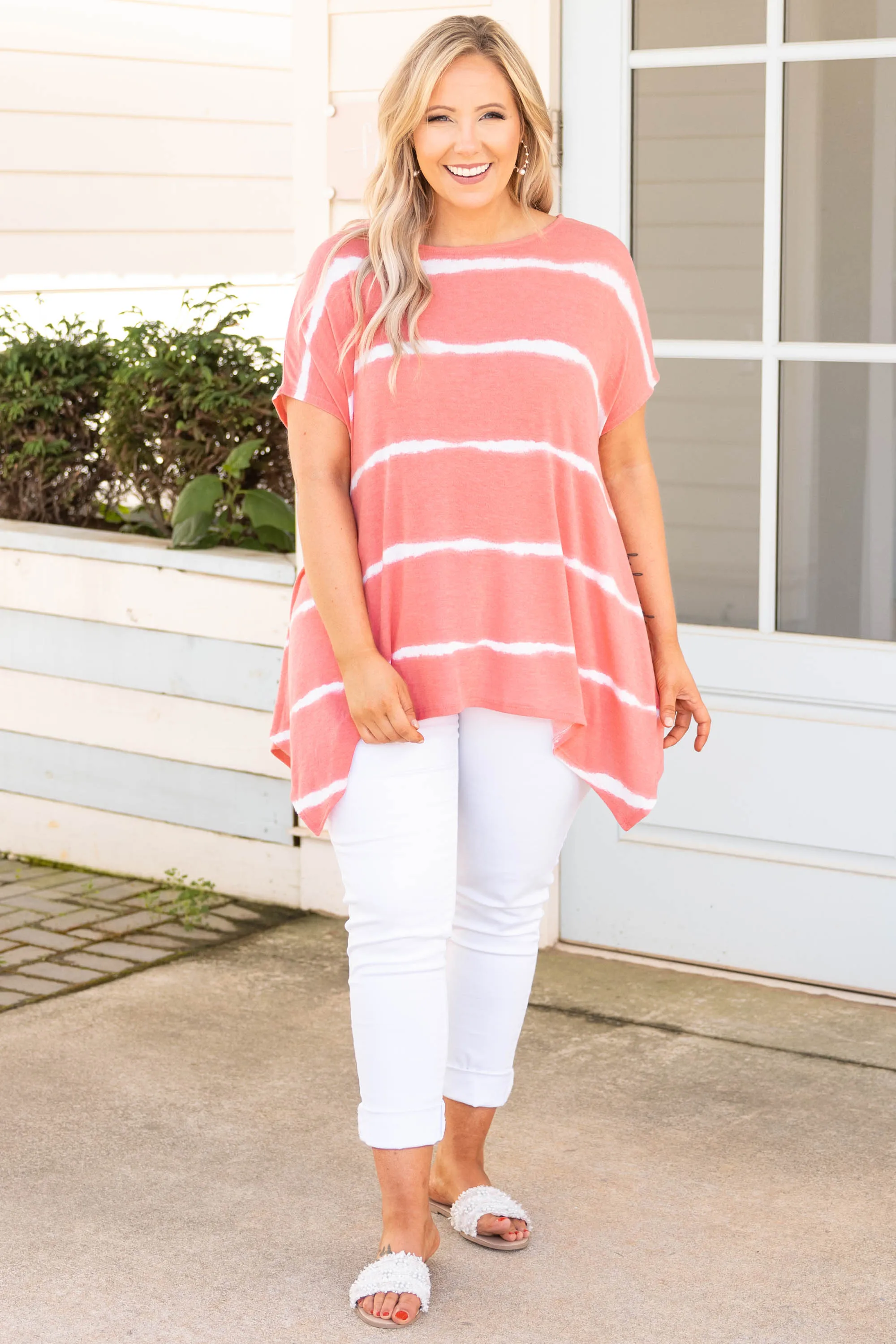 Movin' To The Beat Tunic, Coral