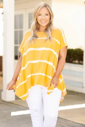 Movin' To The Beat Tunic, Mustard