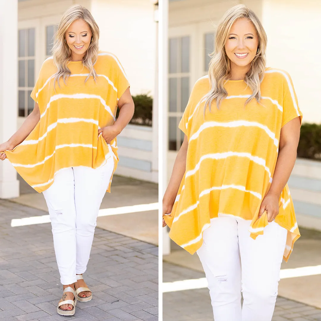 Movin' To The Beat Tunic, Mustard