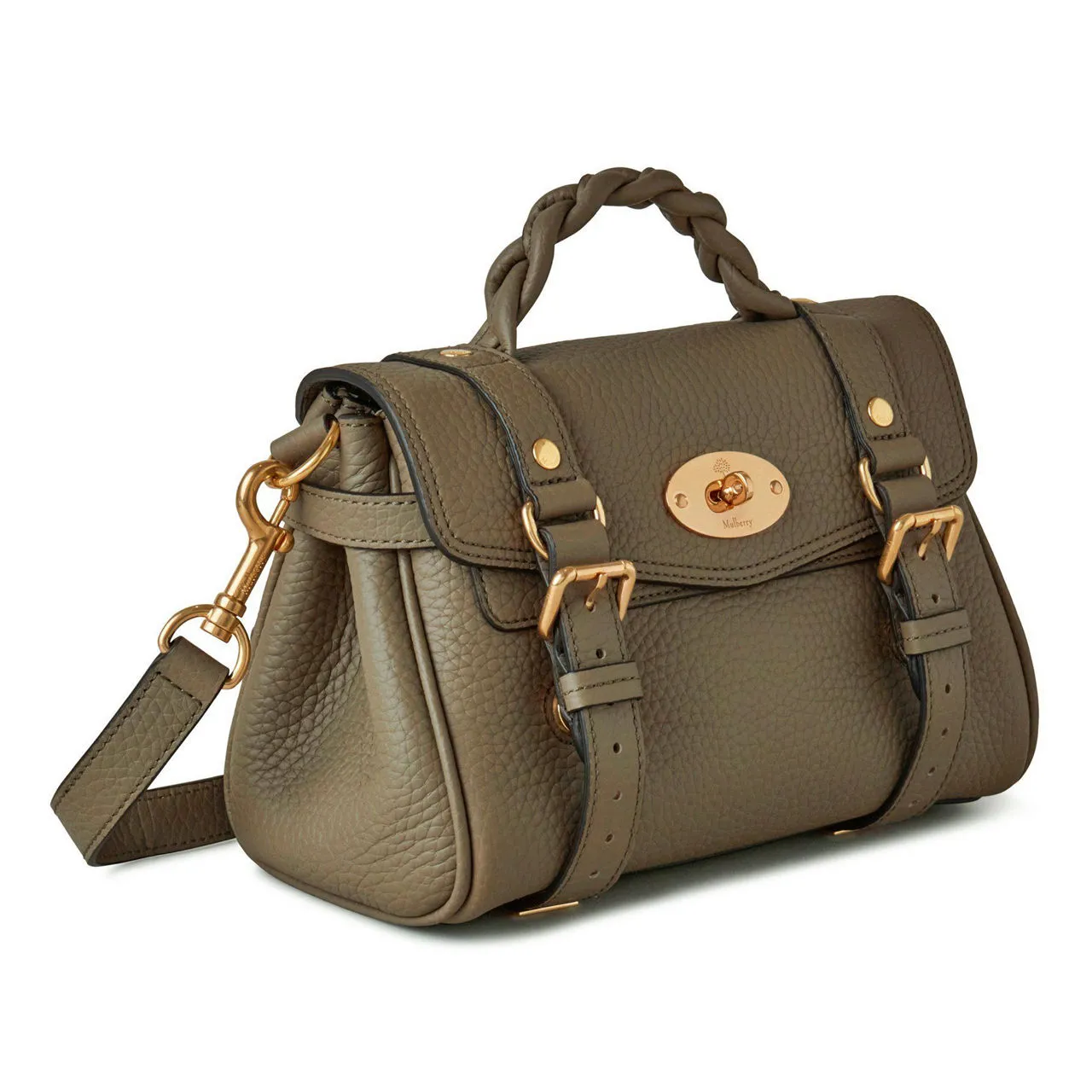 MULBERRY The Sustainable Edit Alexa Mini Satchel - Linen Green