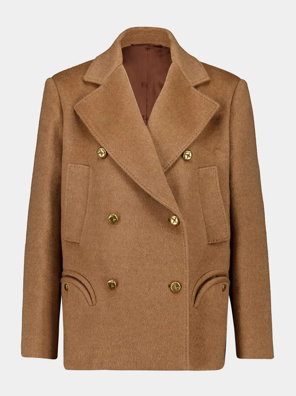 Mylius Double-Breasted Camel Coat