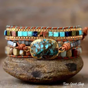 Natural Emperor Jasper Wrap Bracelet