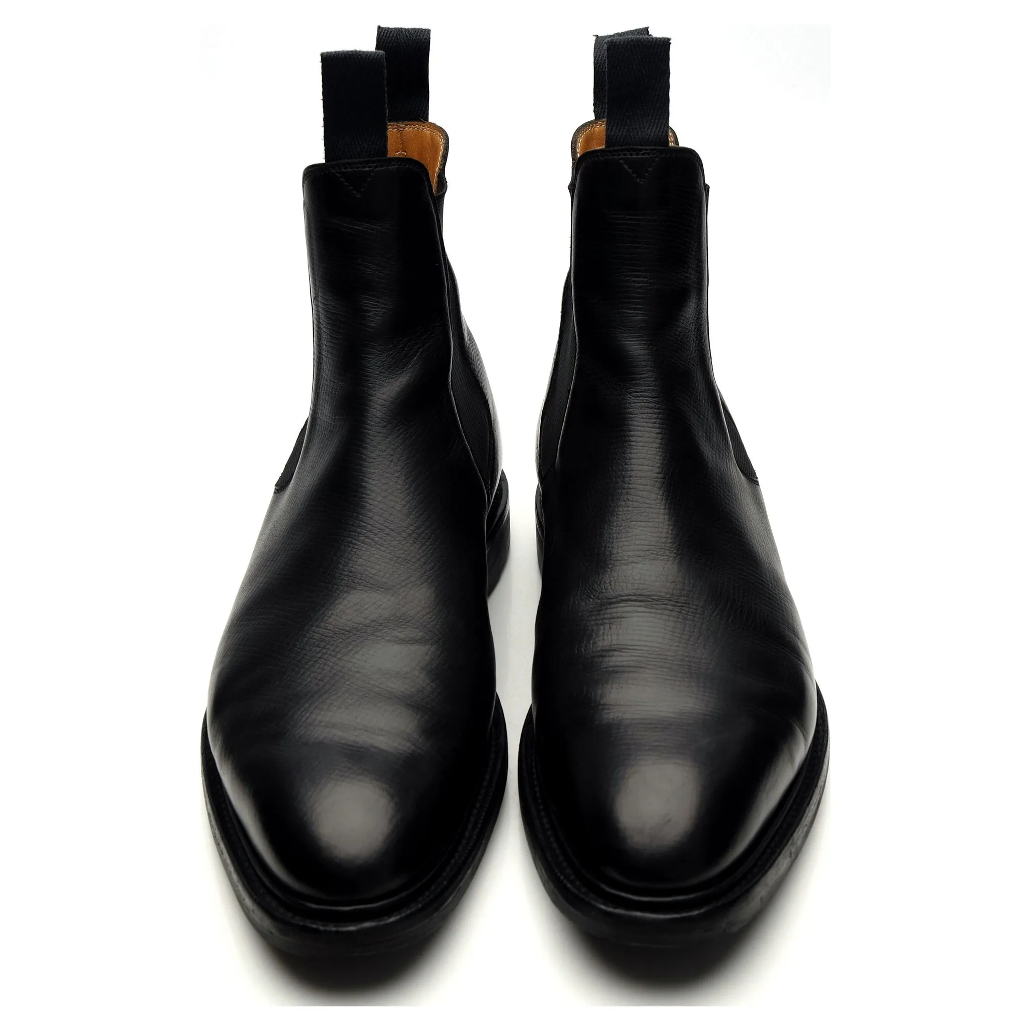 'Newmarket' Black Leather Chelsea Boots UK 8.5 E